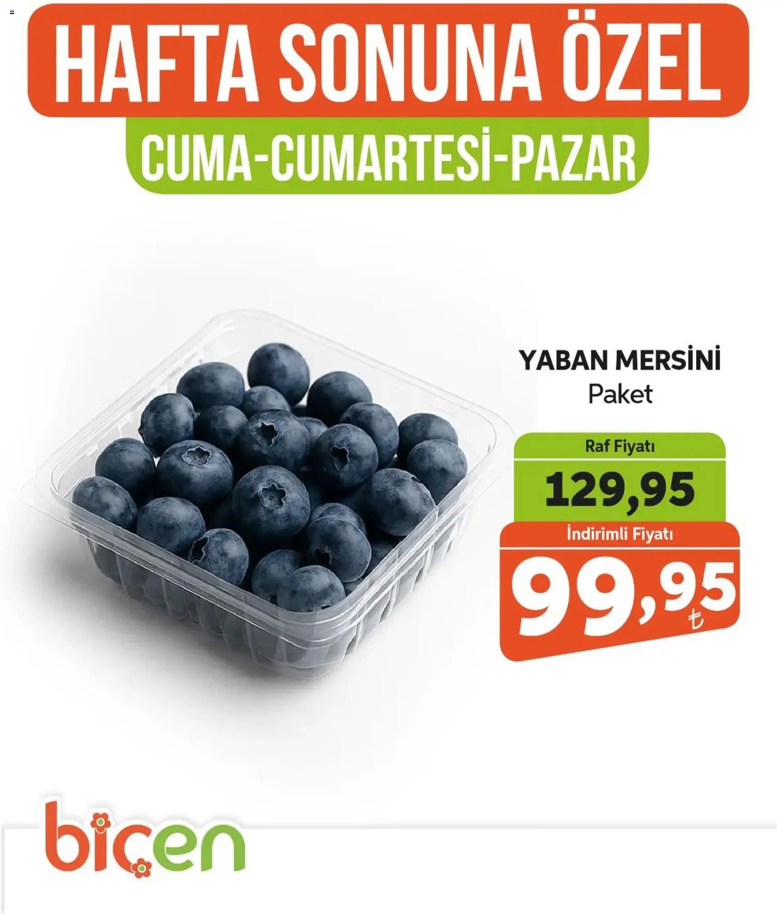 Biçen Market Hafta Sonuna Özel - Meyve İndirimi