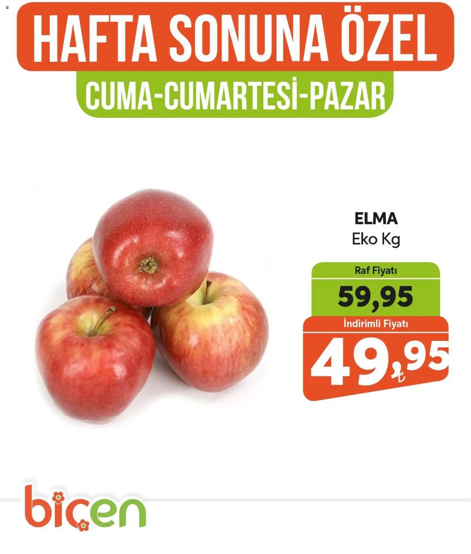 Biçen Market Hafta Sonuna Özel - Meyve İndirimi
