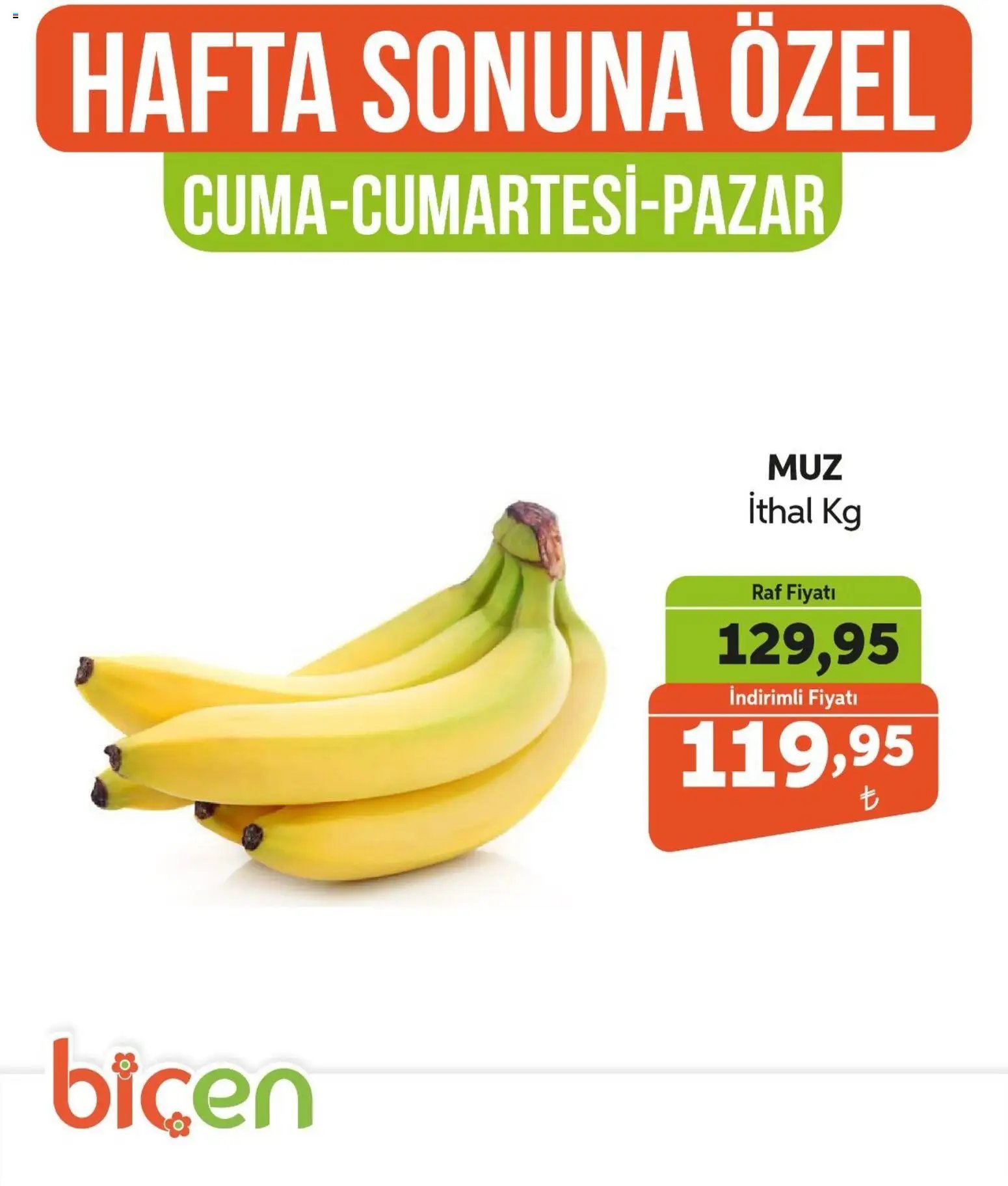 Biçen Market Hafta Sonuna Özel - Meyve İndirimi