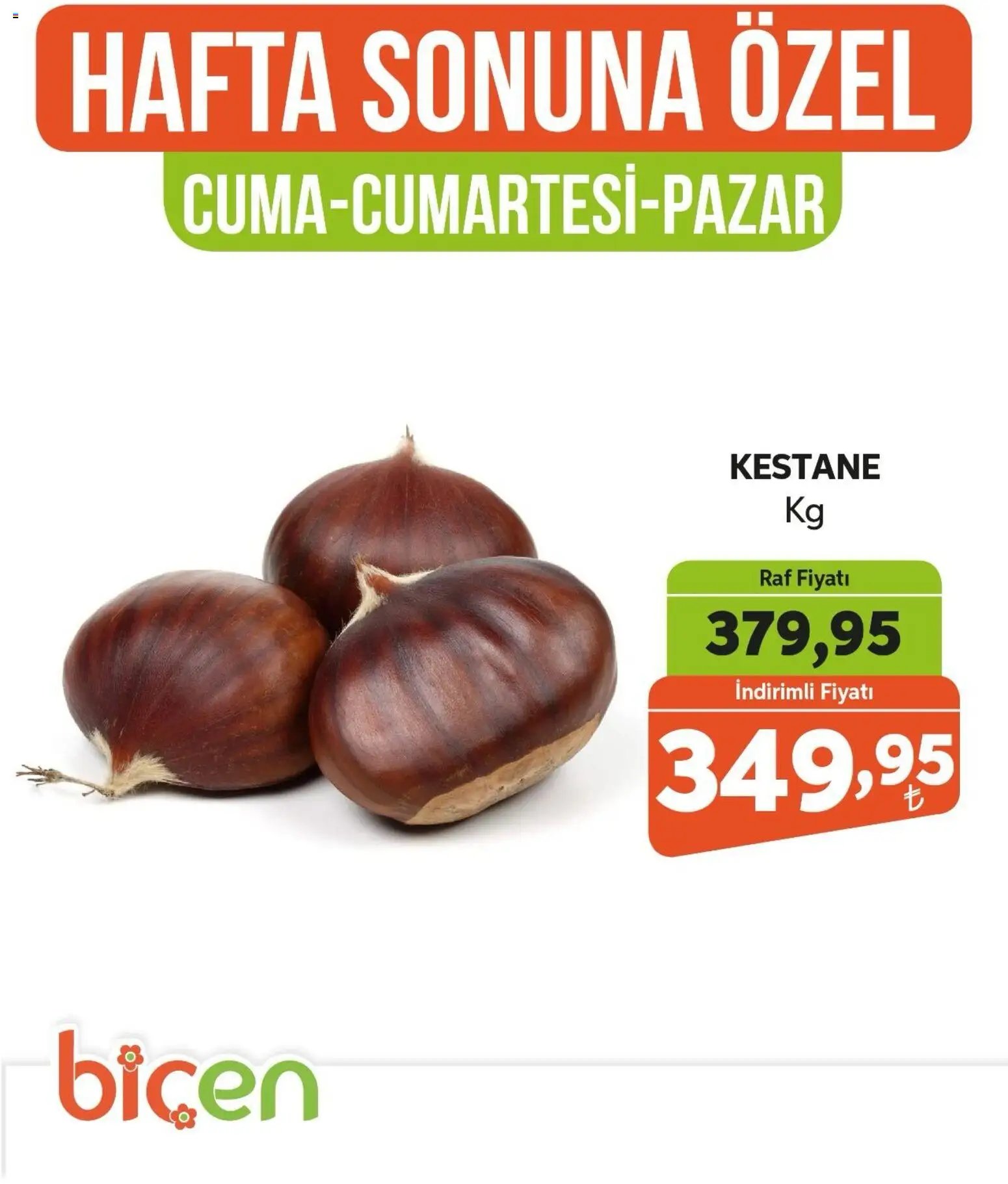 Biçen Market Hafta Sonuna Özel - Meyve İndirimi