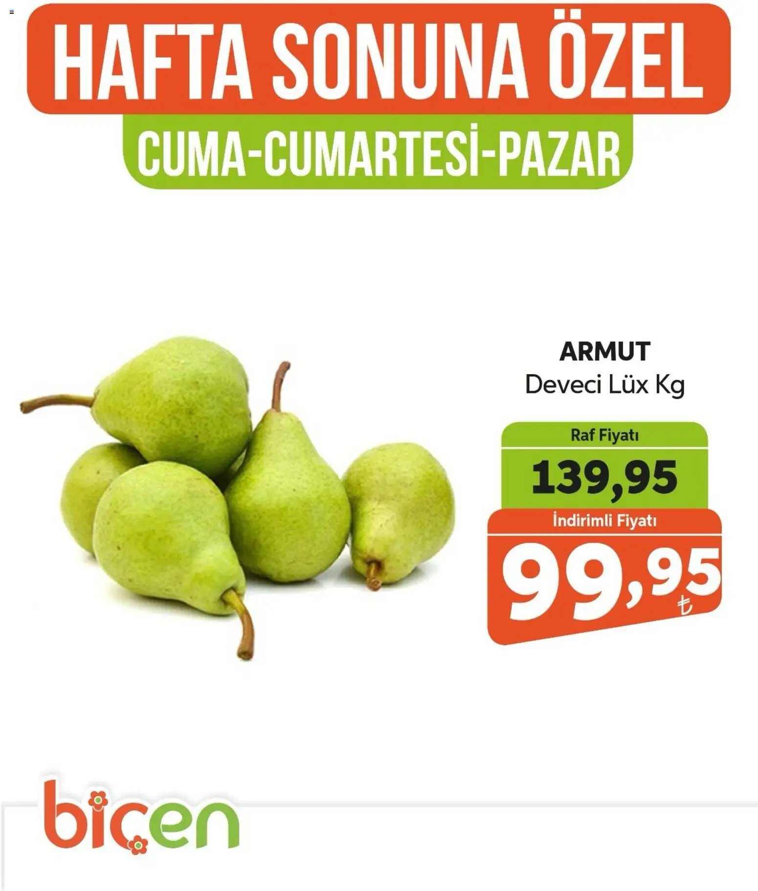 Biçen Market Hafta Sonuna Özel - Meyve İndirimi