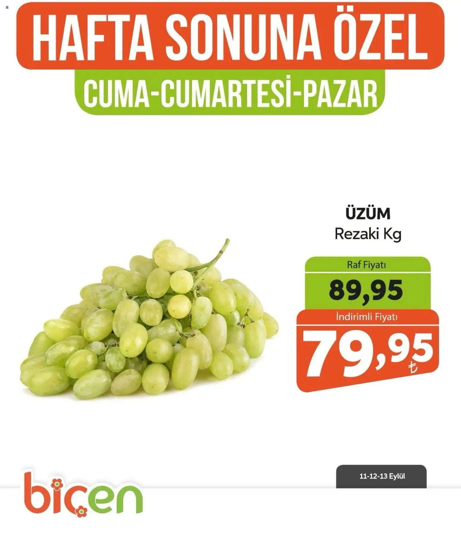 Biçen Market - Hafta Sonuna Özel - Meyve İndirimi