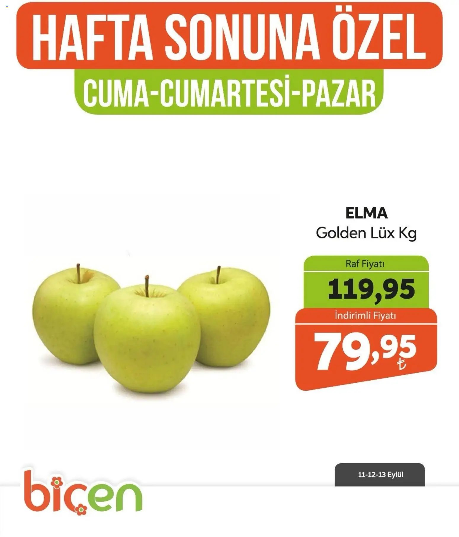 Biçen Market - Hafta Sonuna Özel - Meyve İndirimi