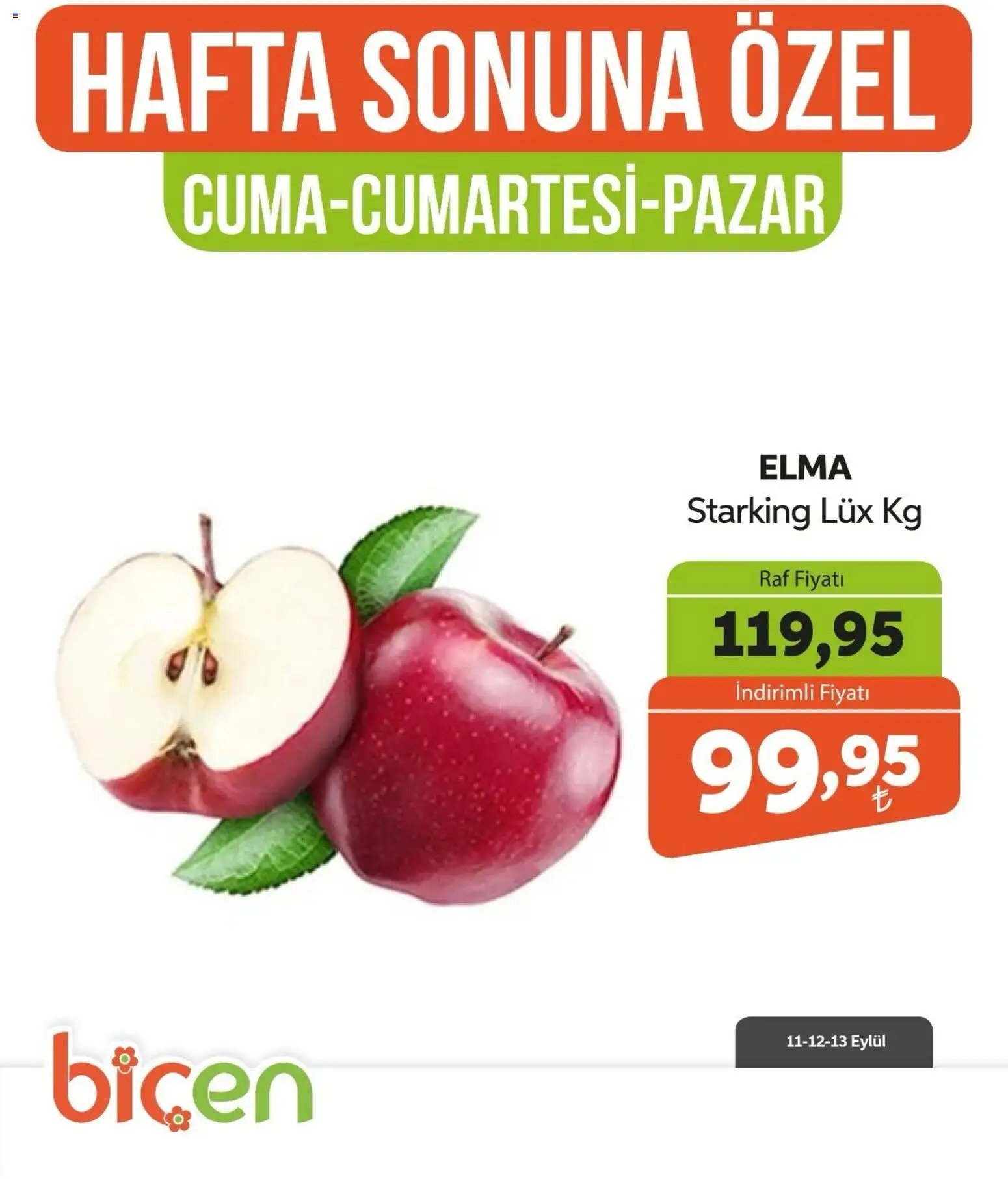Biçen Market - Hafta Sonuna Özel - Meyve İndirimi