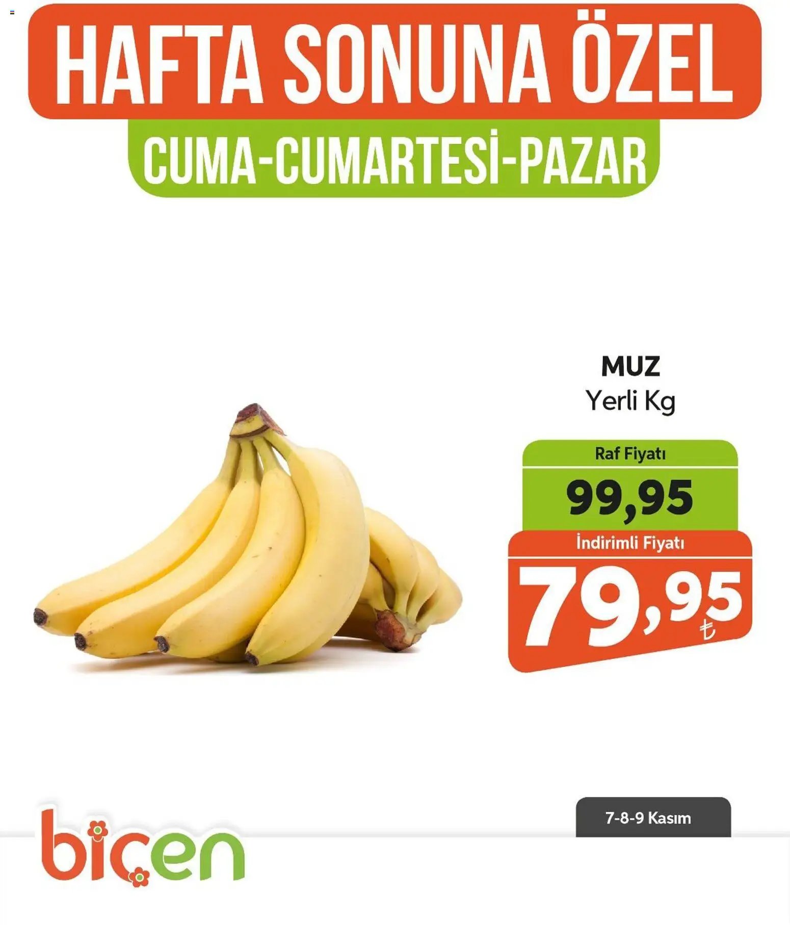 Biçen Market Hafta Sonuna Özel -Sebze ve meyve
