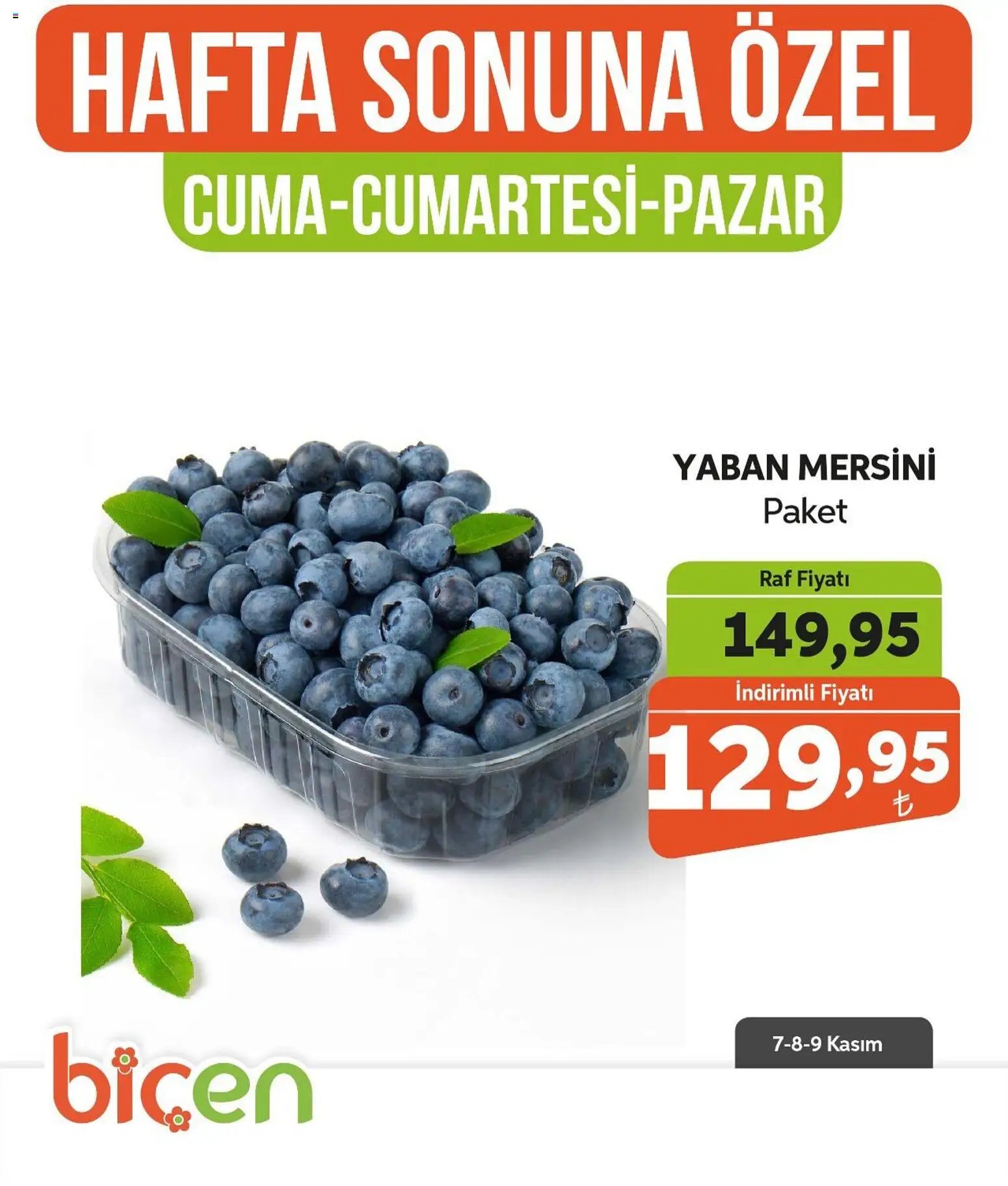 Biçen Market Hafta Sonuna Özel -Sebze ve meyve