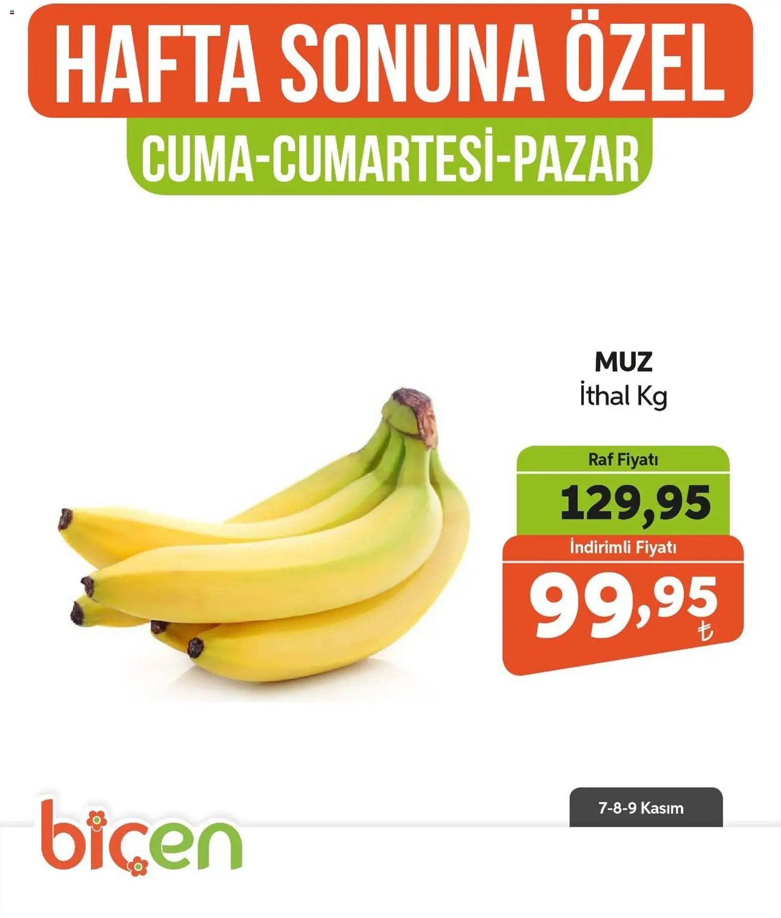 Biçen Market Hafta Sonuna Özel -Sebze ve meyve
