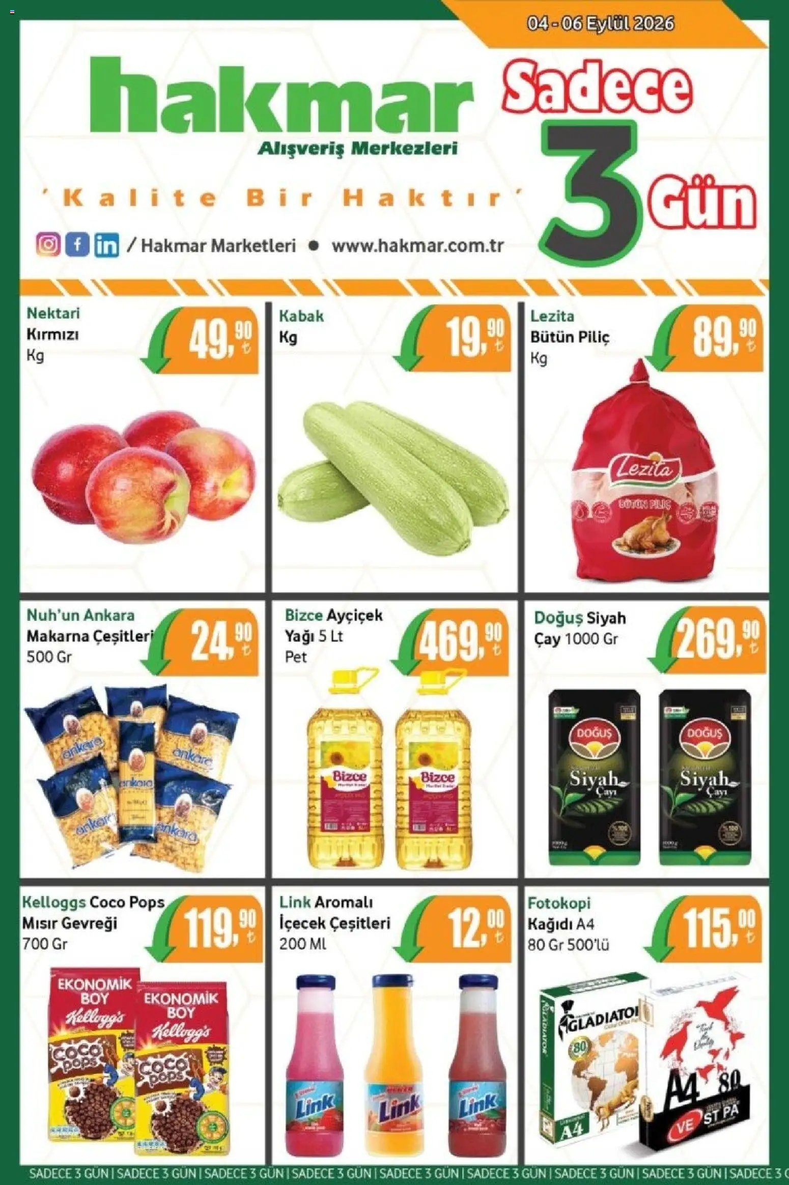 Hakmar - Katalog Sadece 3 Gün