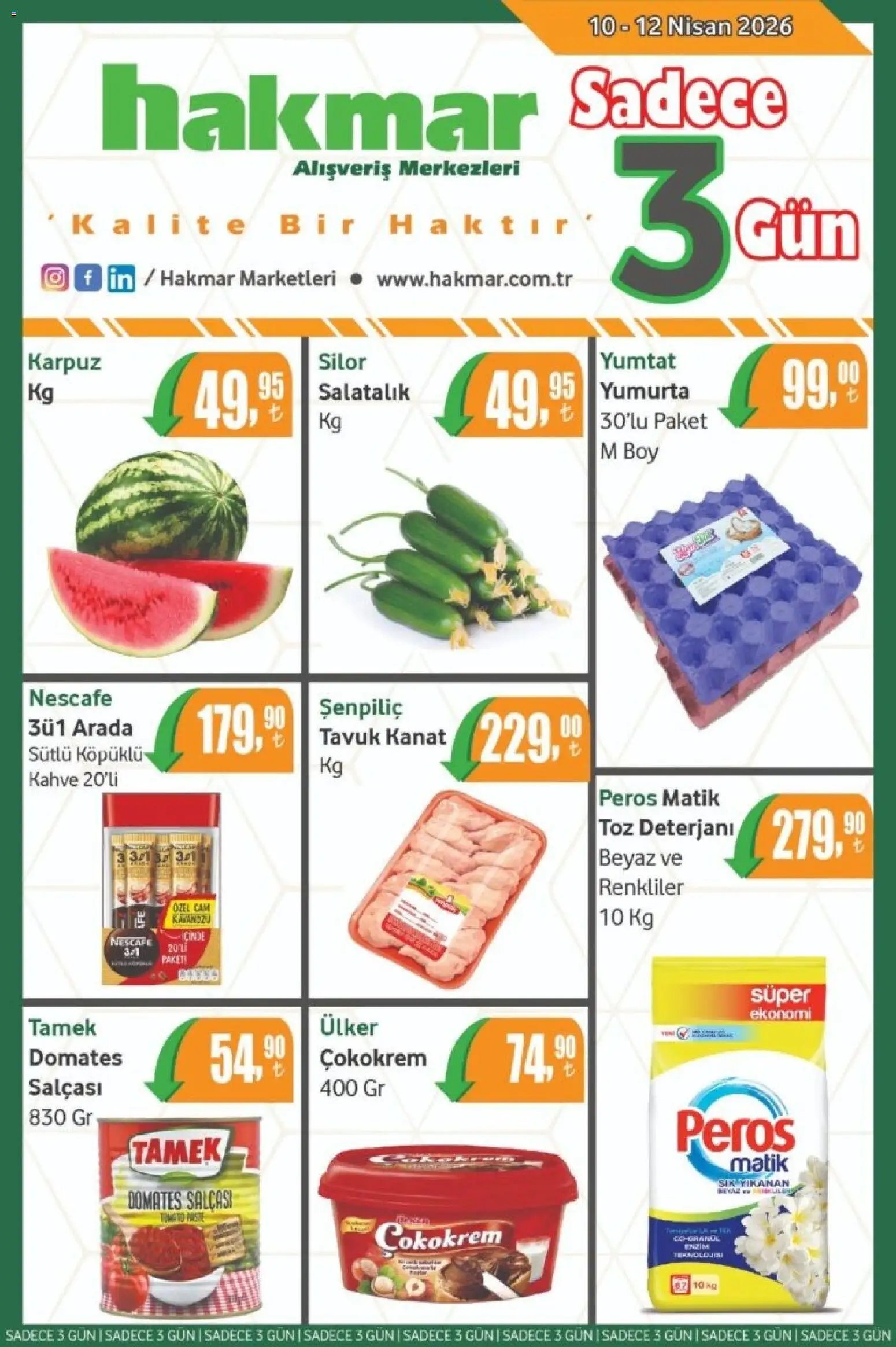 Hakmar - Katalog Sadece 3 Gün