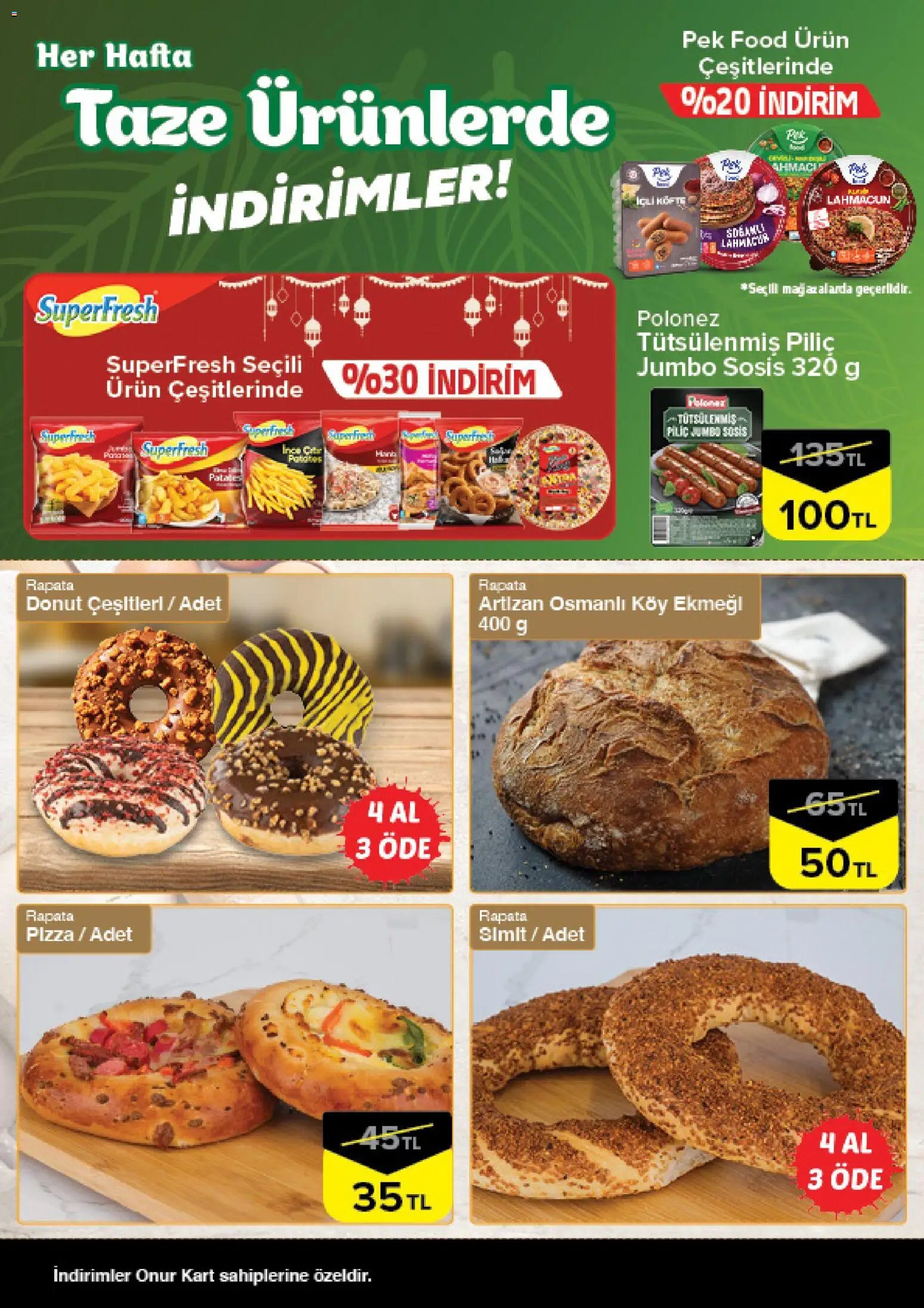 Onur Market - Taze Ürünlerde İndirimler - Trakya