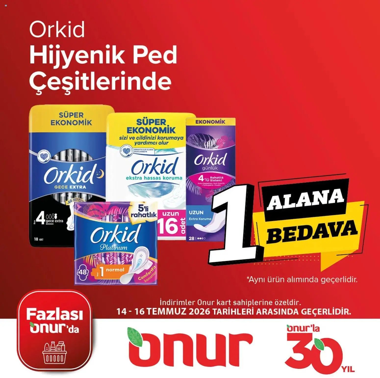 Onur Market - 1 Alana 1 Bedava
