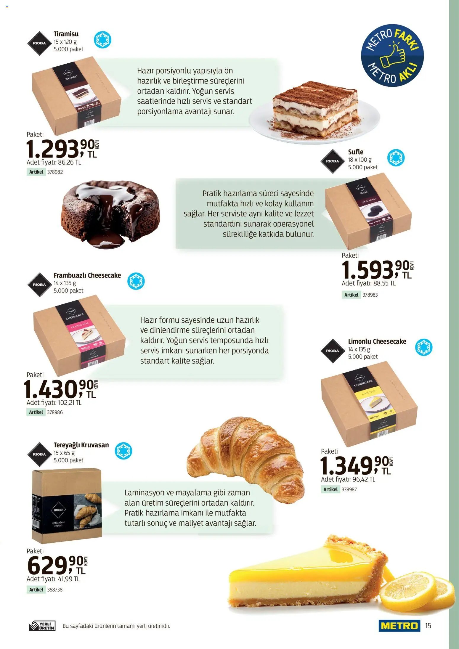 Metro - Kafeler & Pastaneler Kataloğu