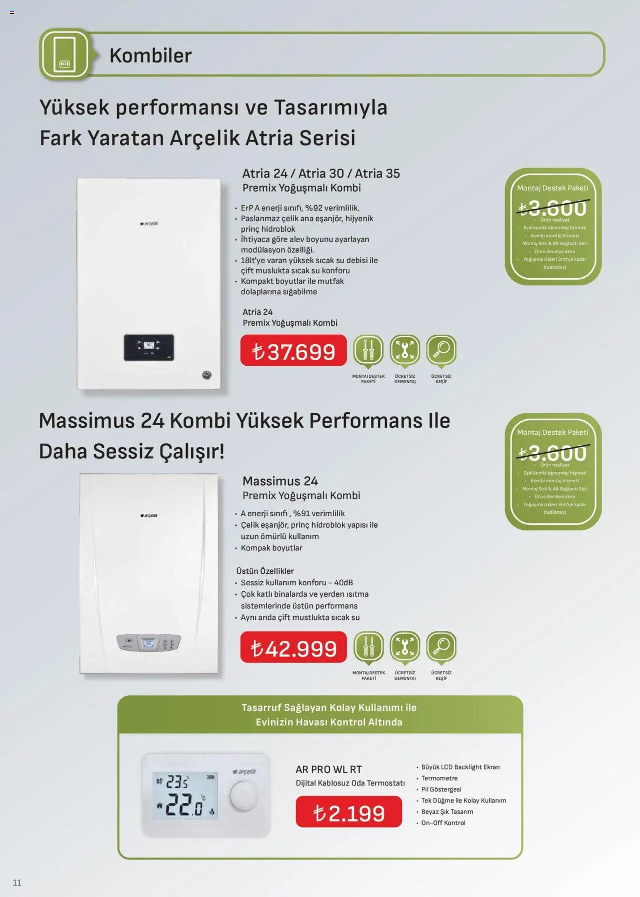 Arçelik İklimlendirme Kataloğu