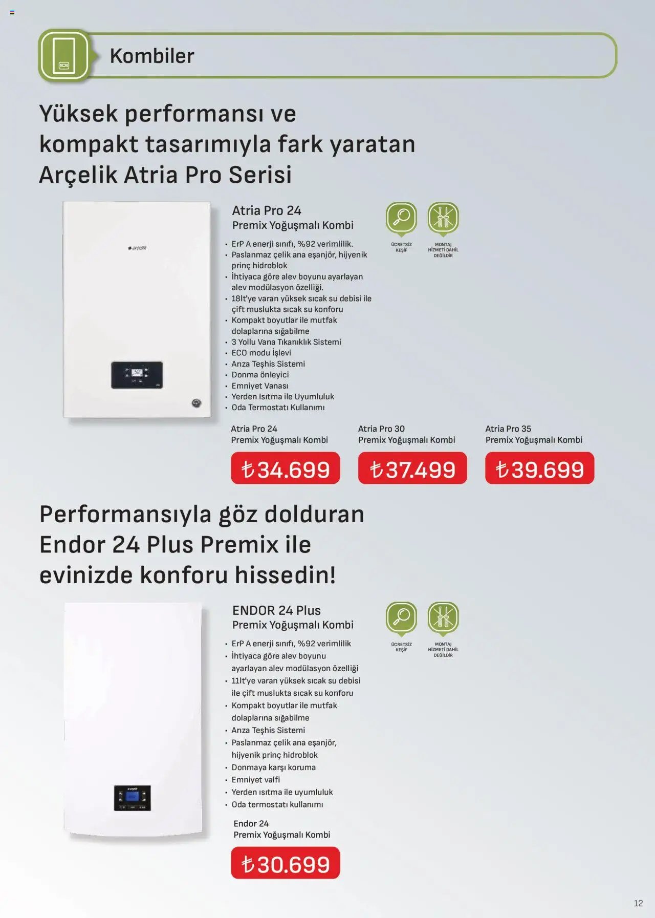 Arçelik İklimlendirme Kataloğu