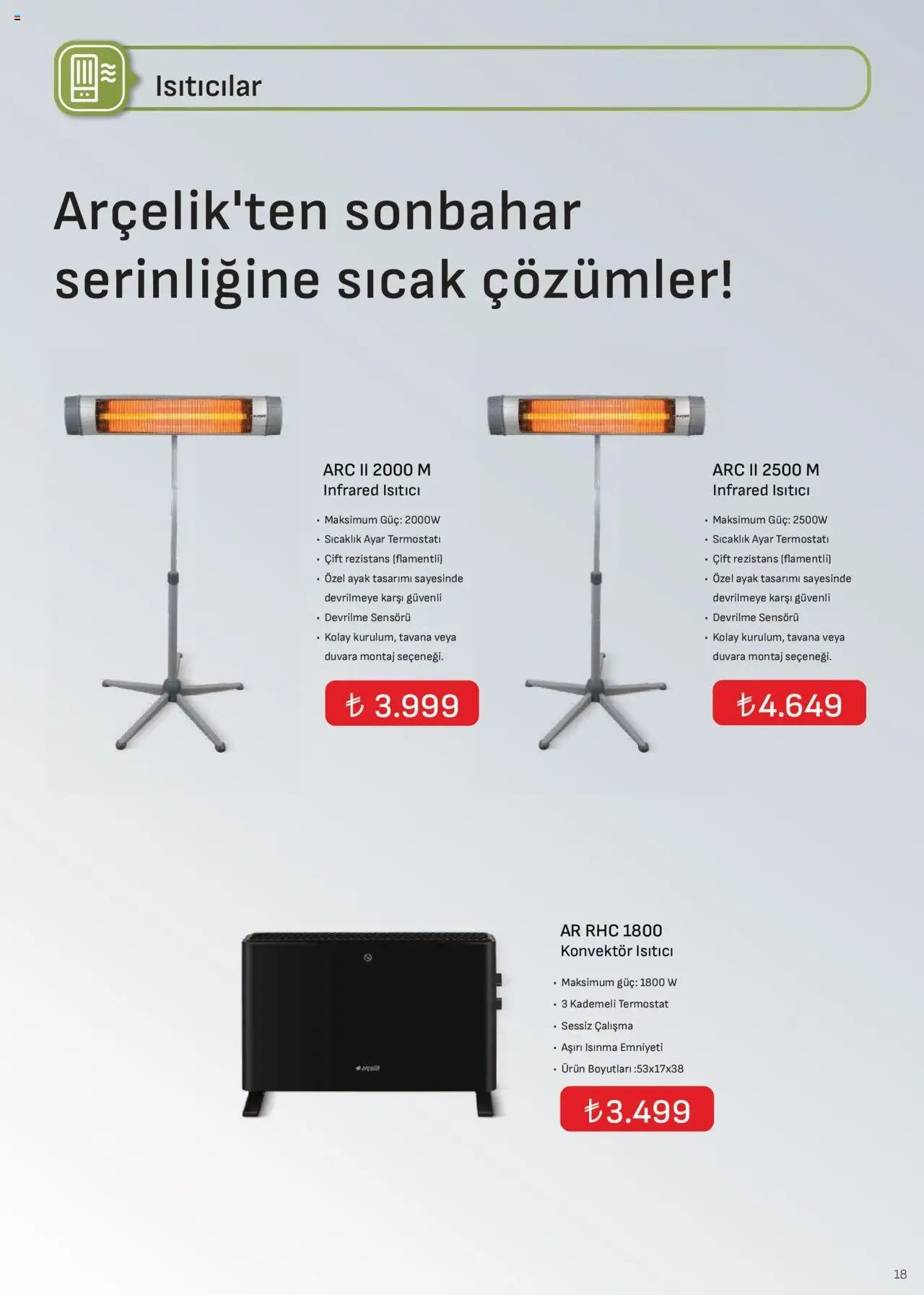 Arçelik İklimlendirme Kataloğu