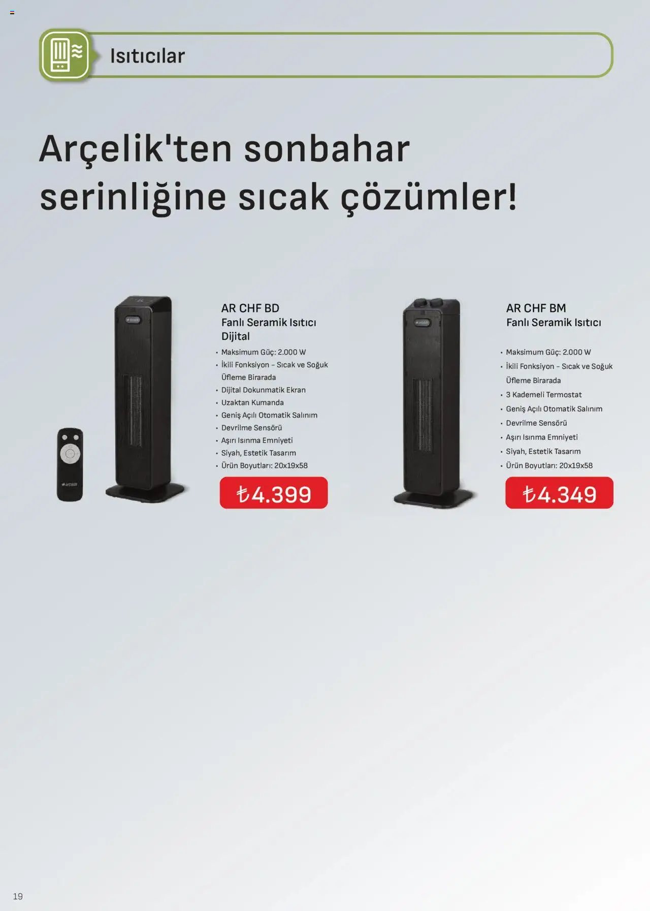 Arçelik İklimlendirme Kataloğu