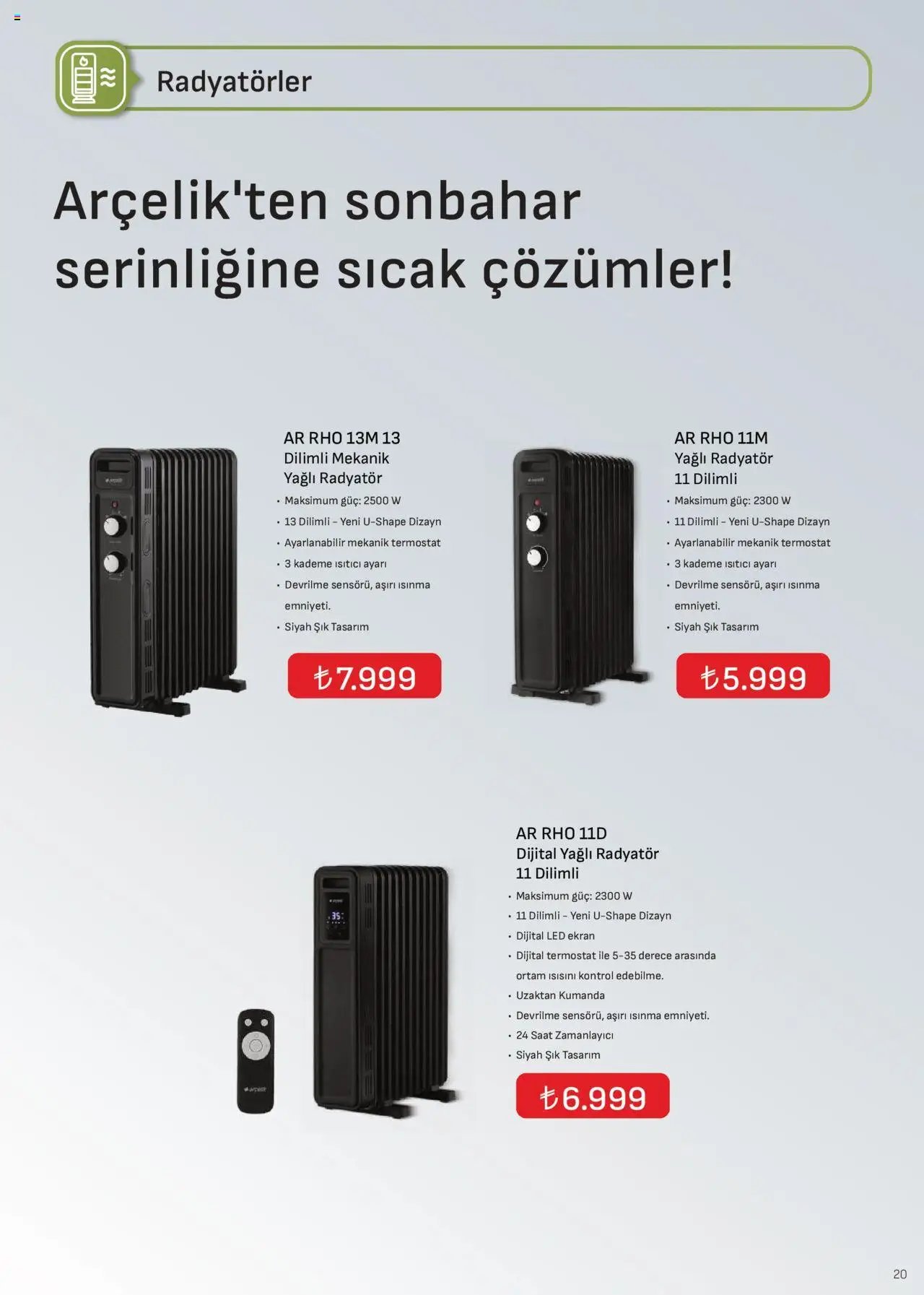 Arçelik İklimlendirme Kataloğu
