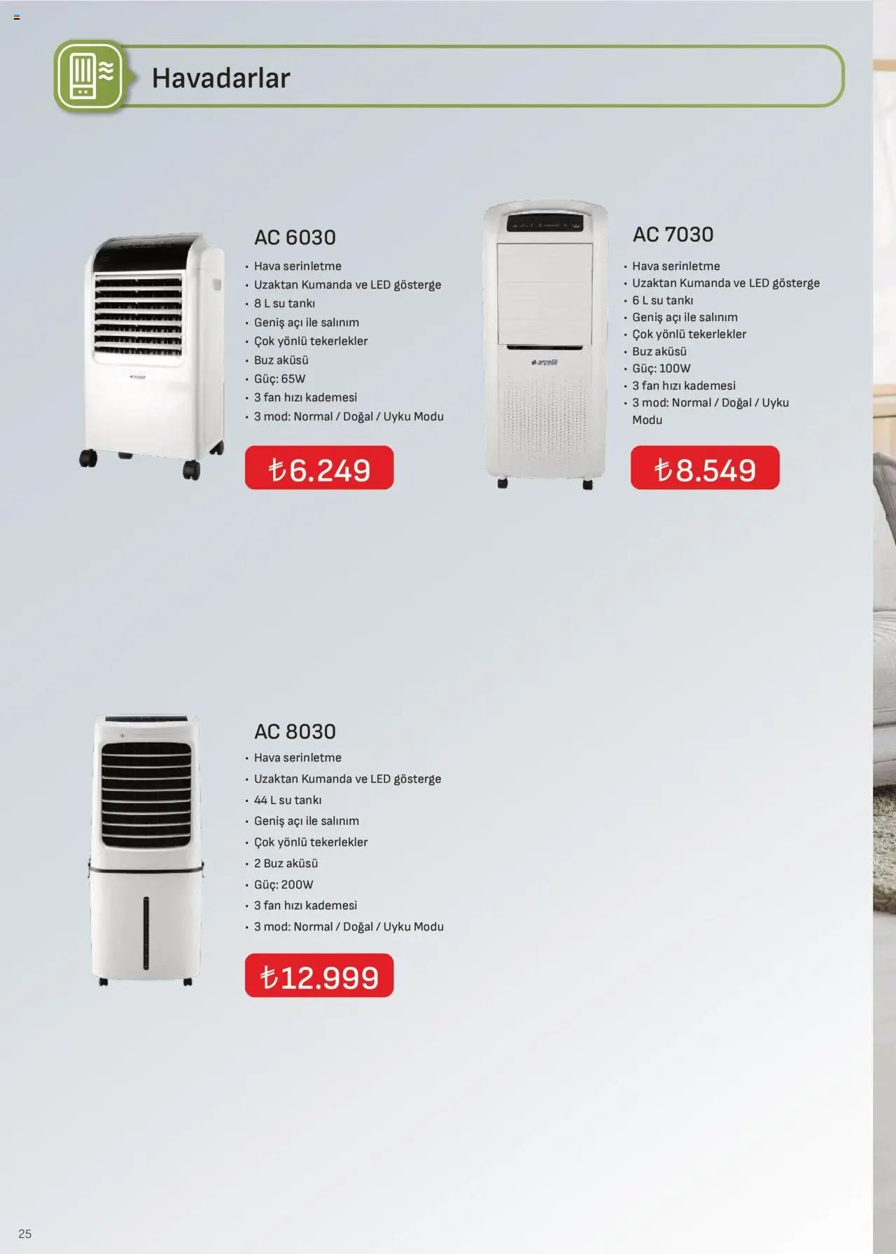 Arçelik İklimlendirme Kataloğu