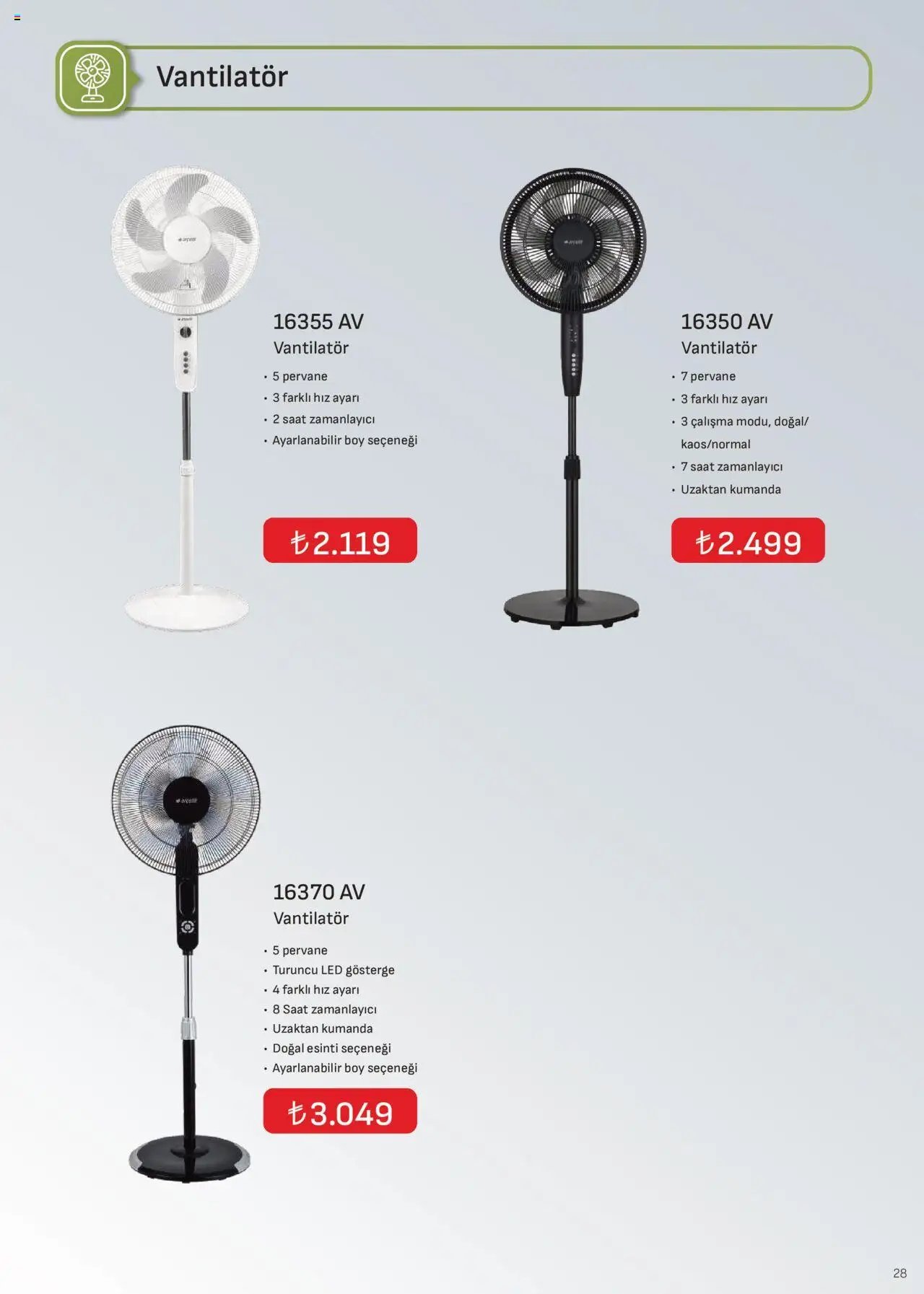 Arçelik İklimlendirme Kataloğu