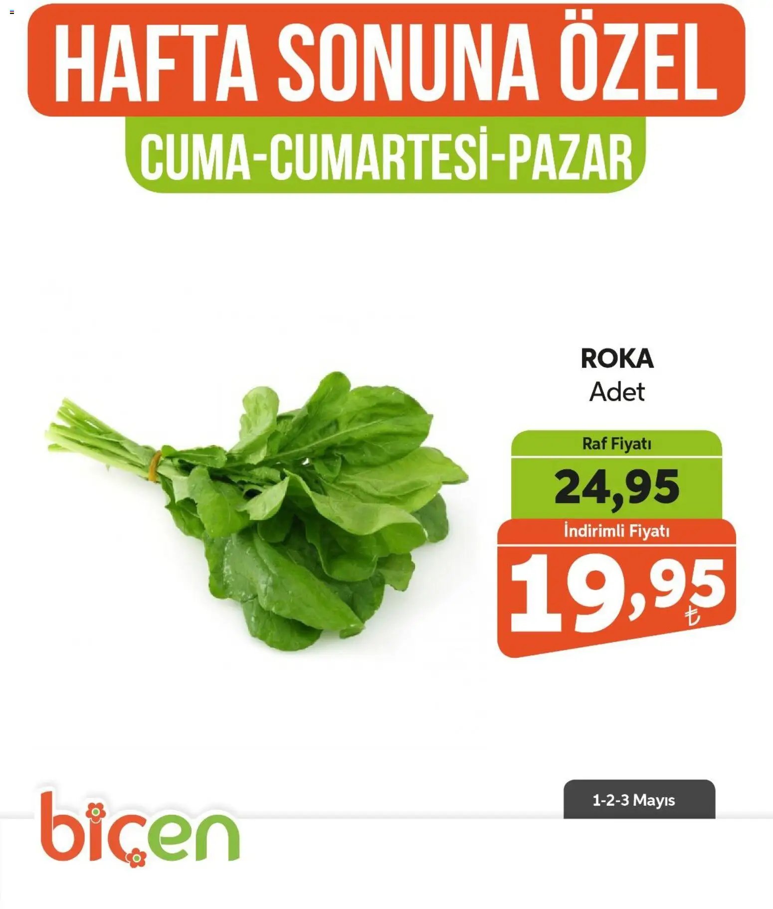 Biçen Market Hafta Sonuna Özel - Sebze İndirimi