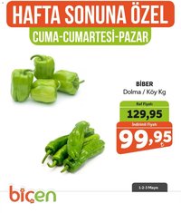 Biçen Market Hafta Sonuna Özel - Sebze İndirimi