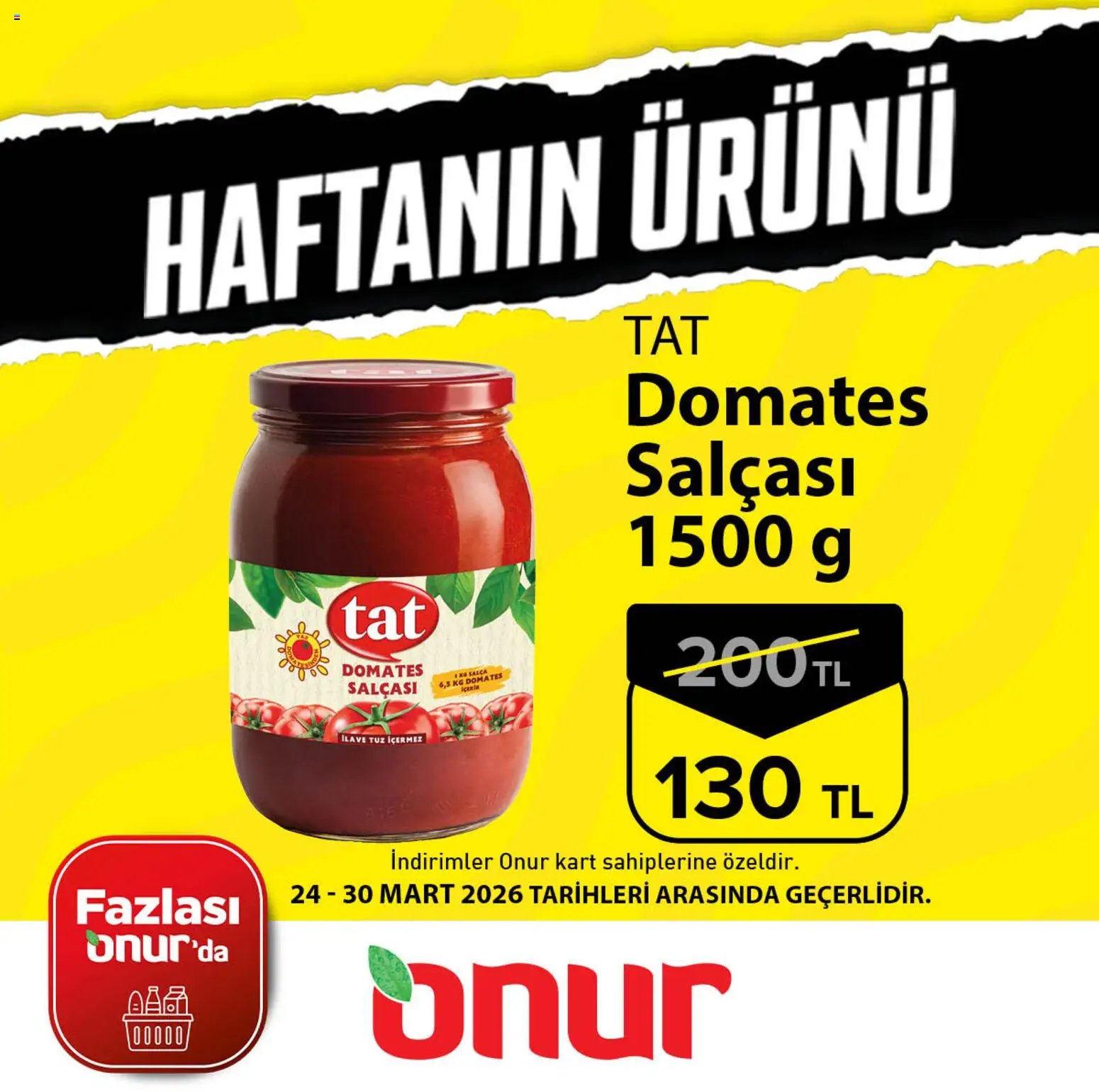 Onur Market - Haftanın Ürünü