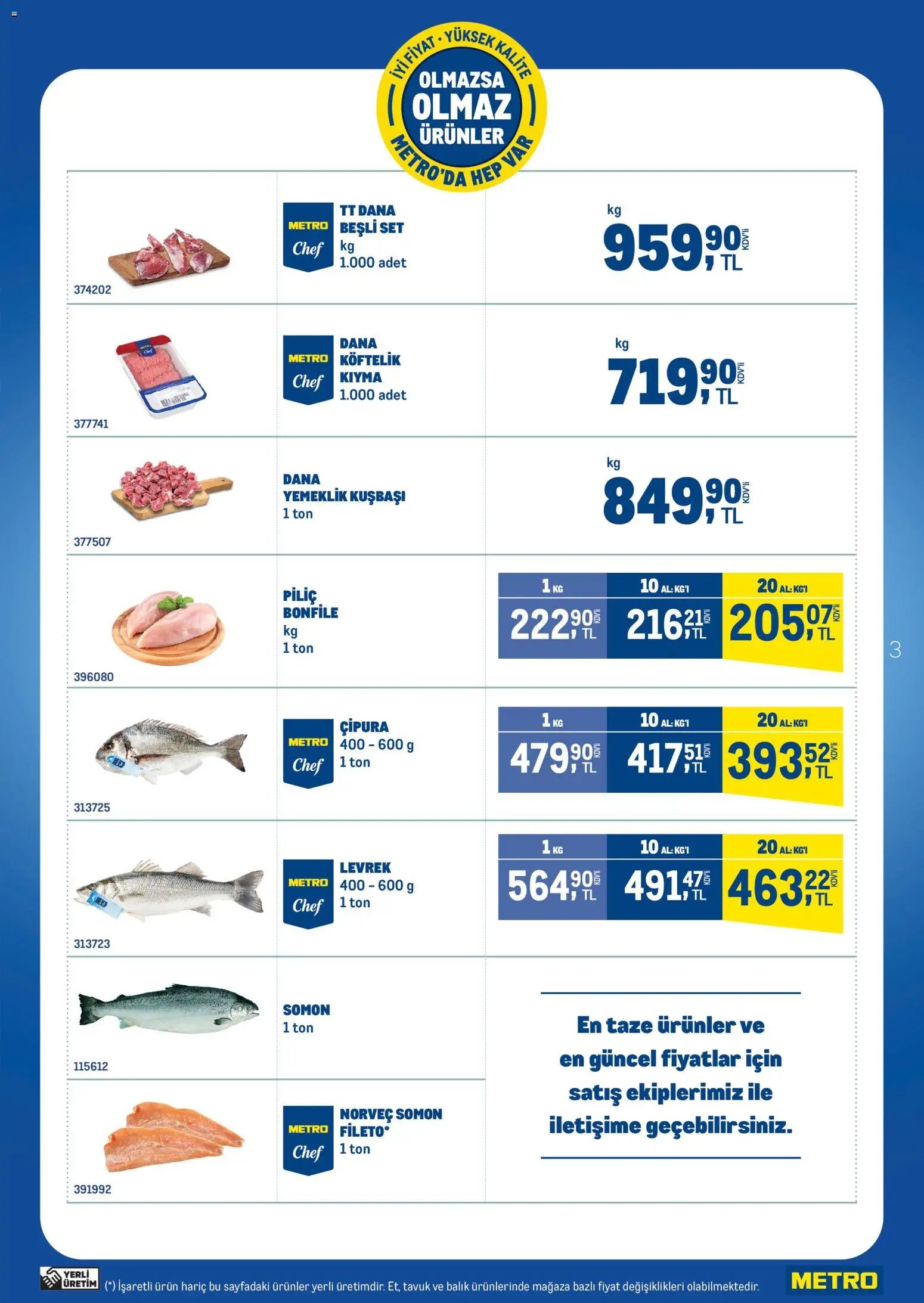 Metro - Olmazsa Olmaz Ürünler