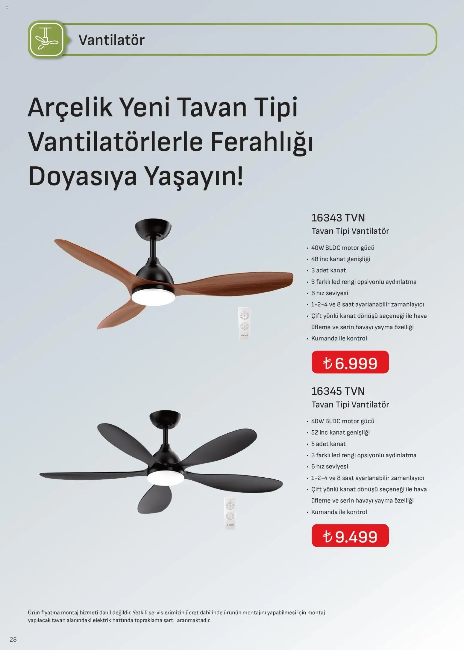 Arçelik İklimlendirme Kataloğu