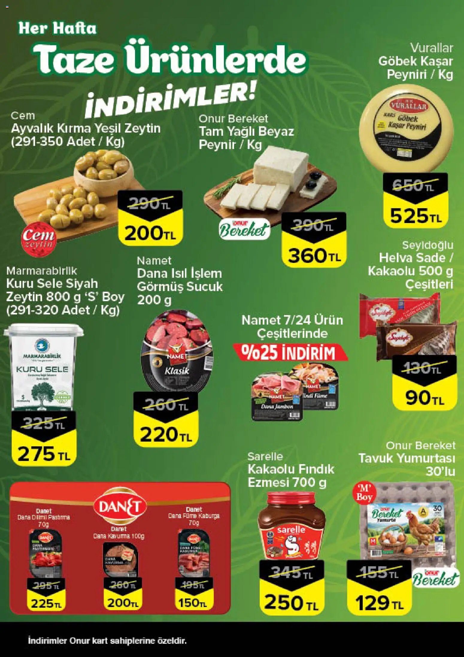 Onur Market - Taze Ürünlerde İndirimler - İstanbul & Trakya