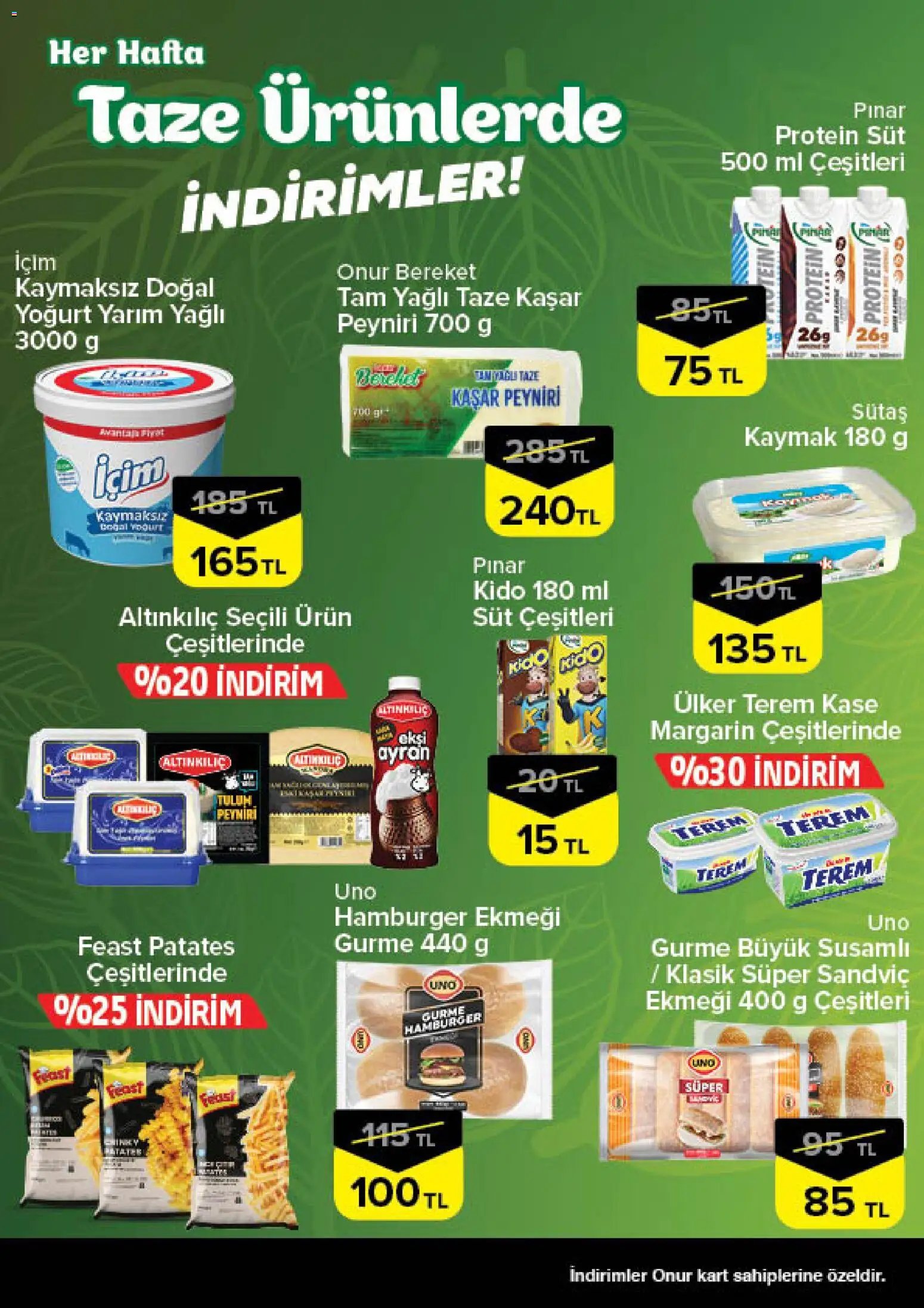 Onur Market - Taze Ürünlerde İndirimler - İstanbul & Trakya