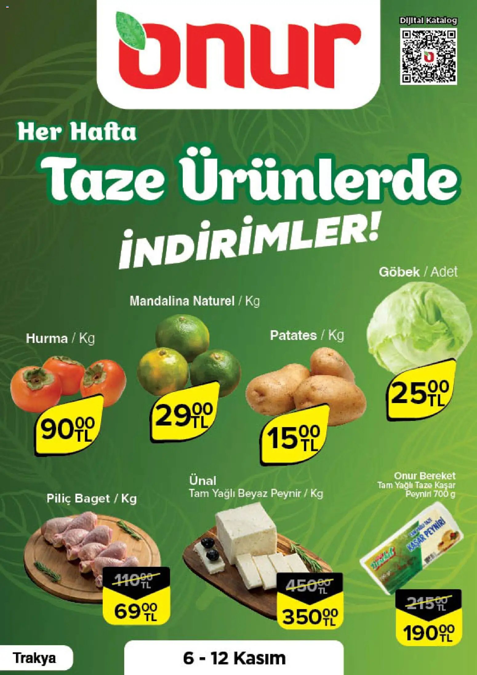 Onur Market Taze Ürünlerde İndirimler - Trakya