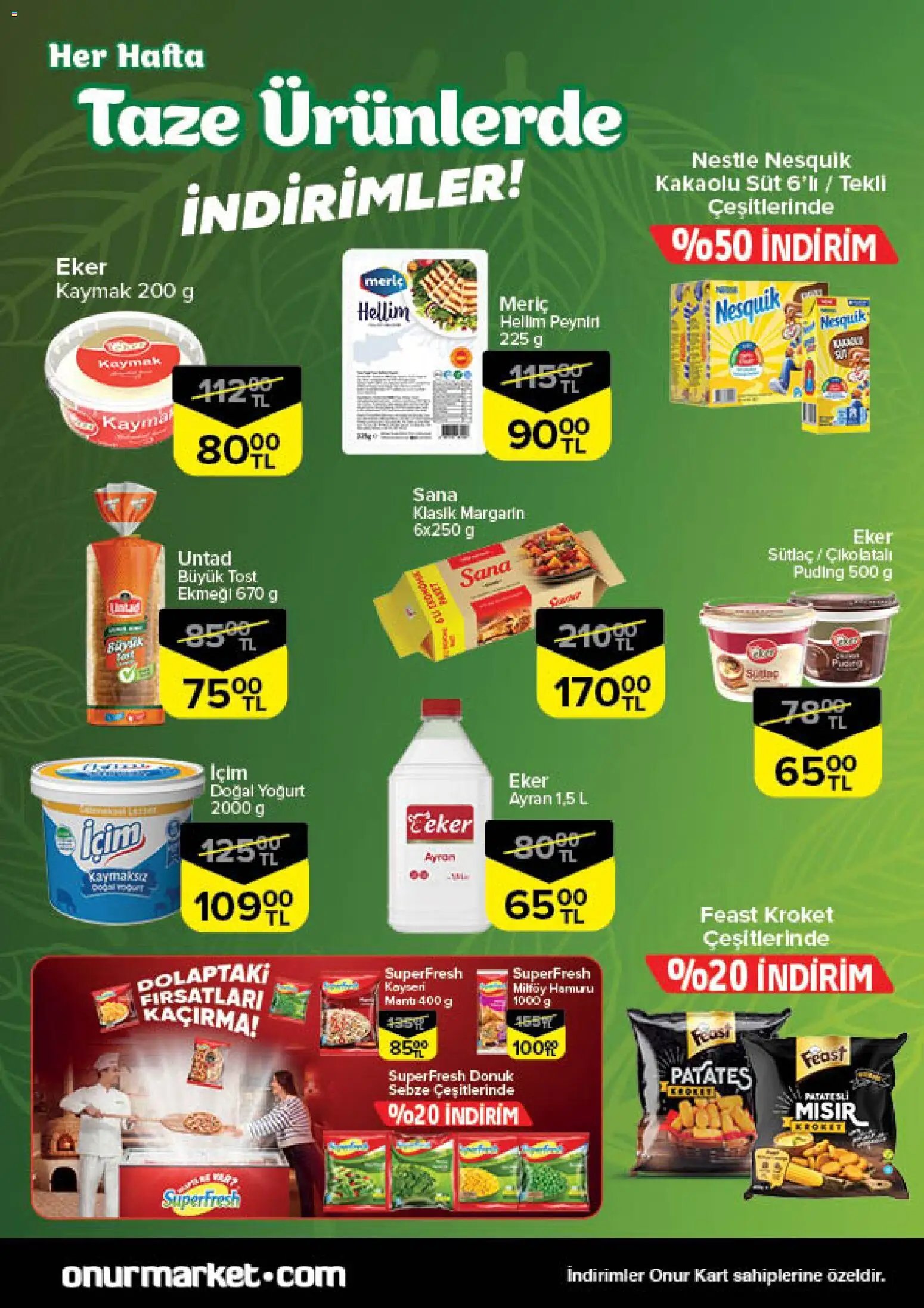 Onur Market Taze Ürünlerde İndirimler - Trakya