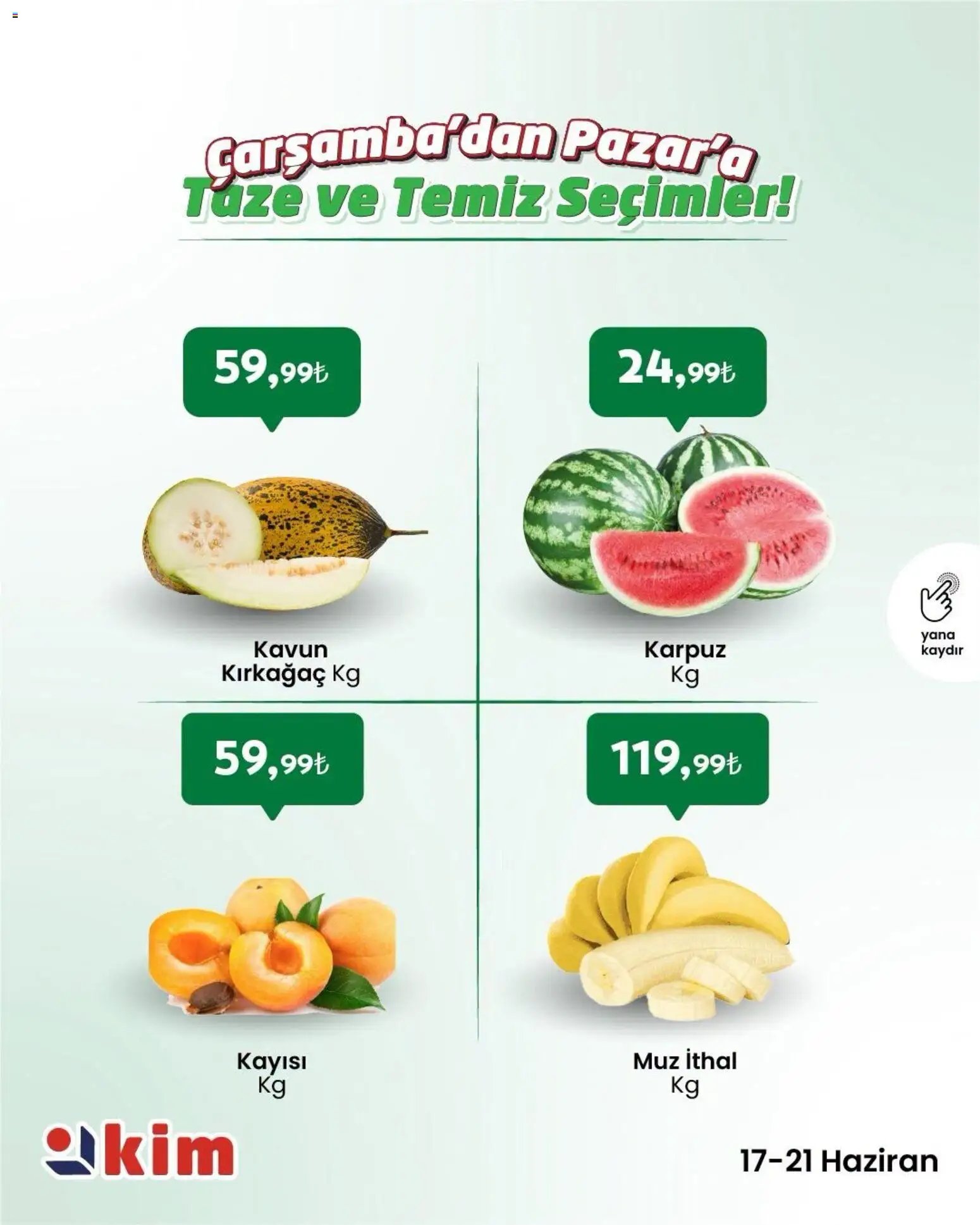 Kim Market - Çarşamba’dan Pazar’a Taze ve Temiz Seçimler