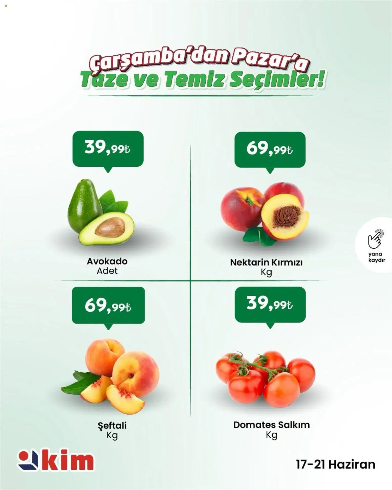 Kim Market - Çarşamba’dan Pazar’a Taze ve Temiz Seçimler