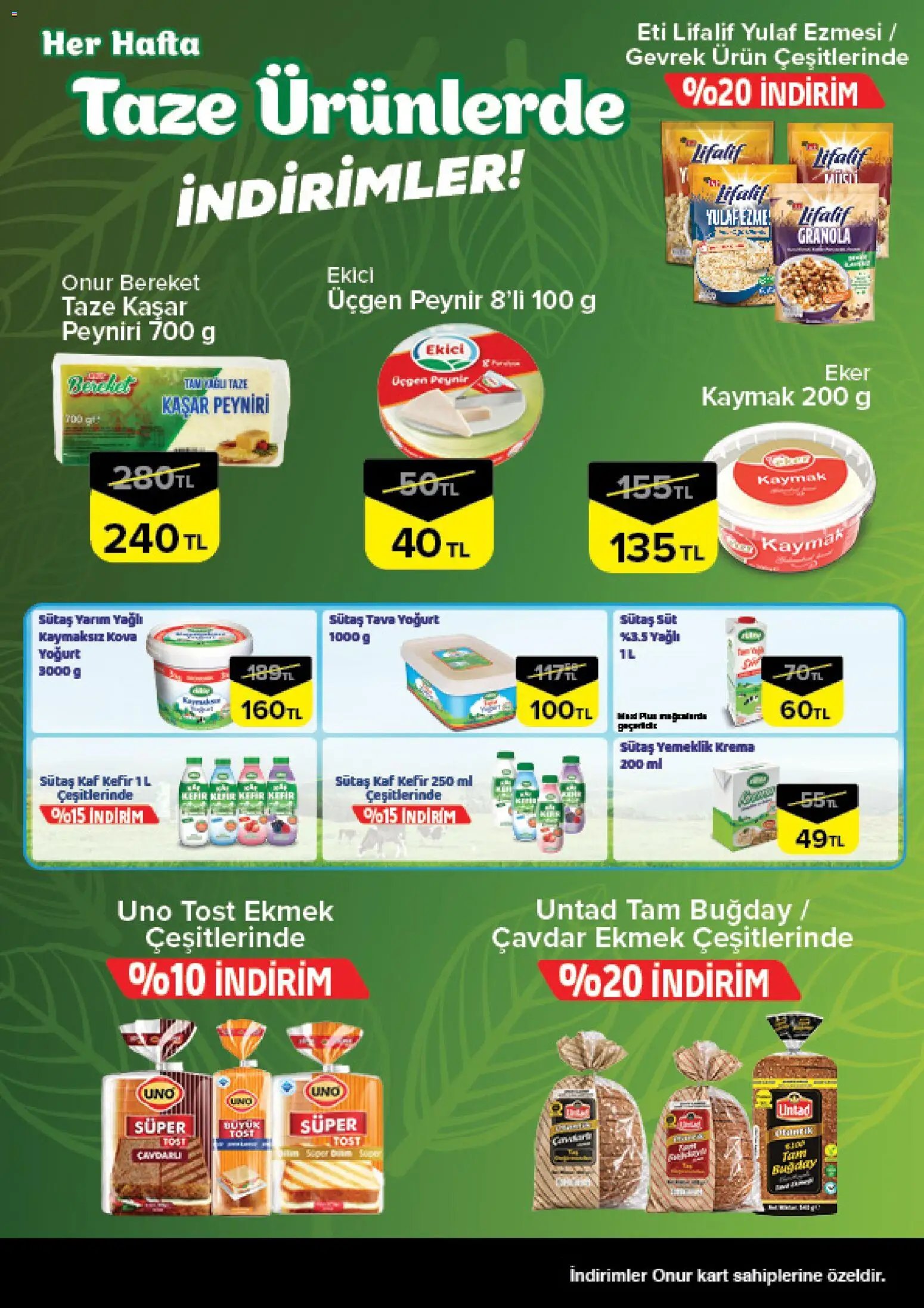 Onur Market - Taze Ürünlerde İndirimler
