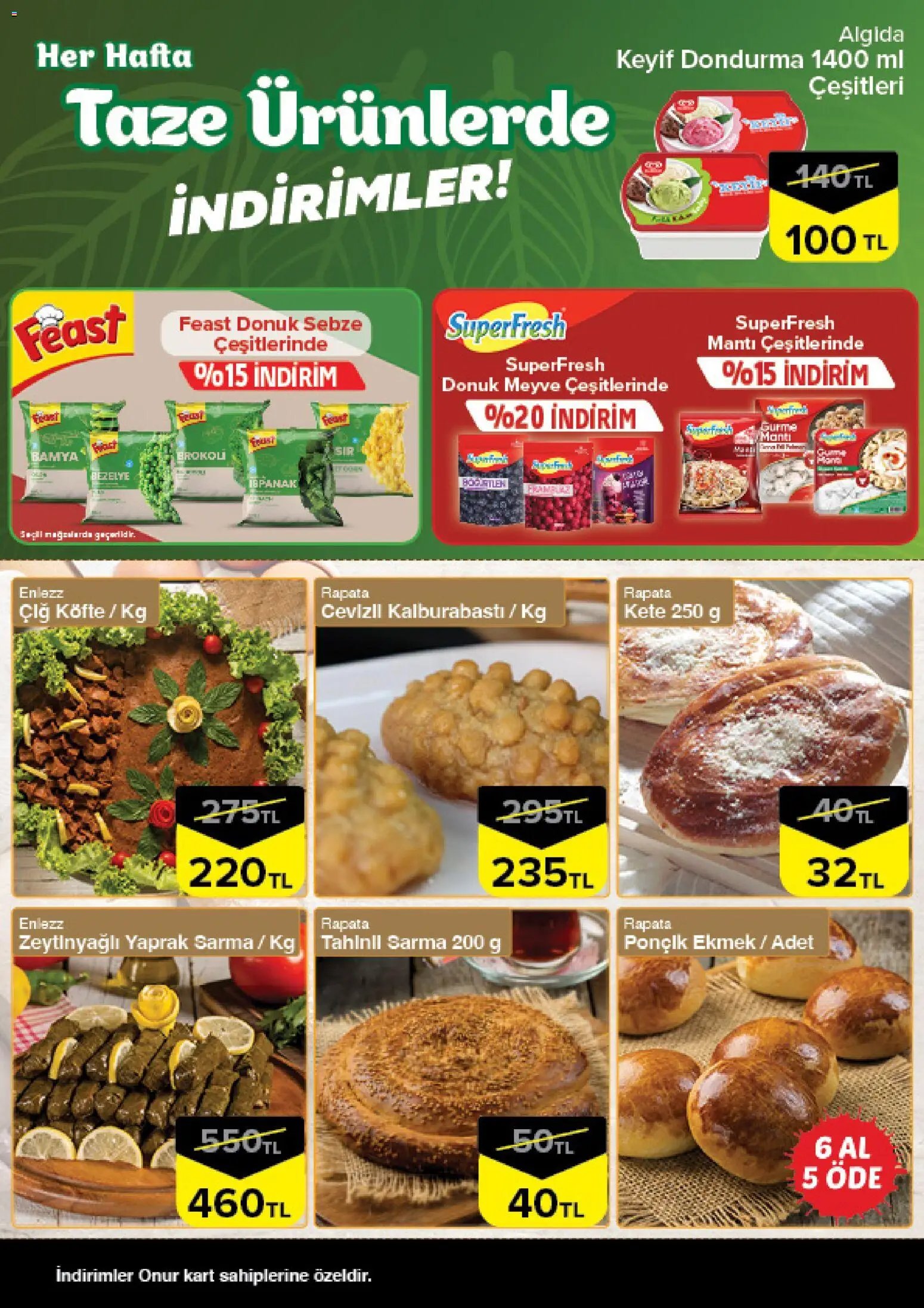 Onur Market - Taze Ürünlerde İndirimler