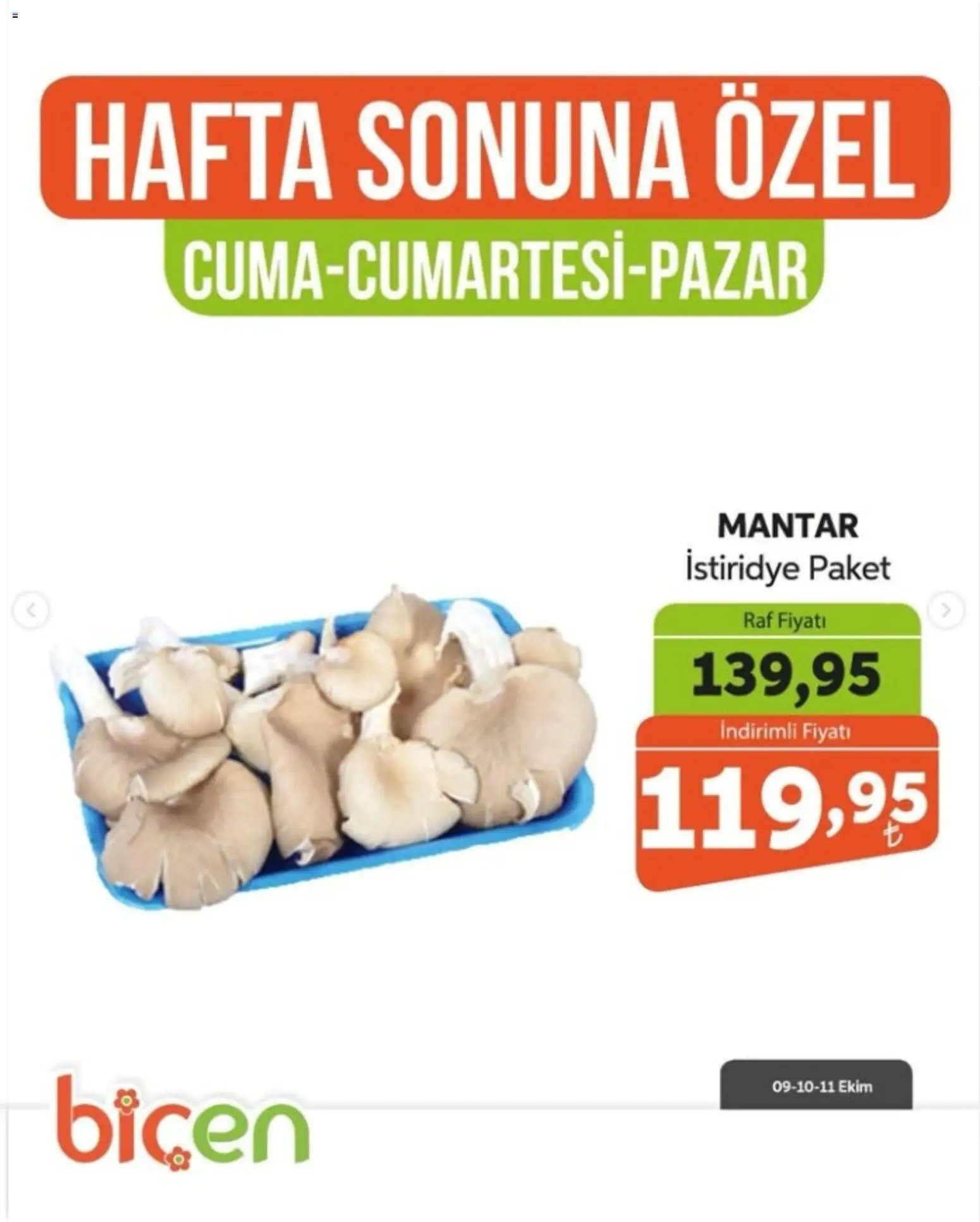 Biçen Market - Hafta Sonuna Özel - Sebze İndirimi