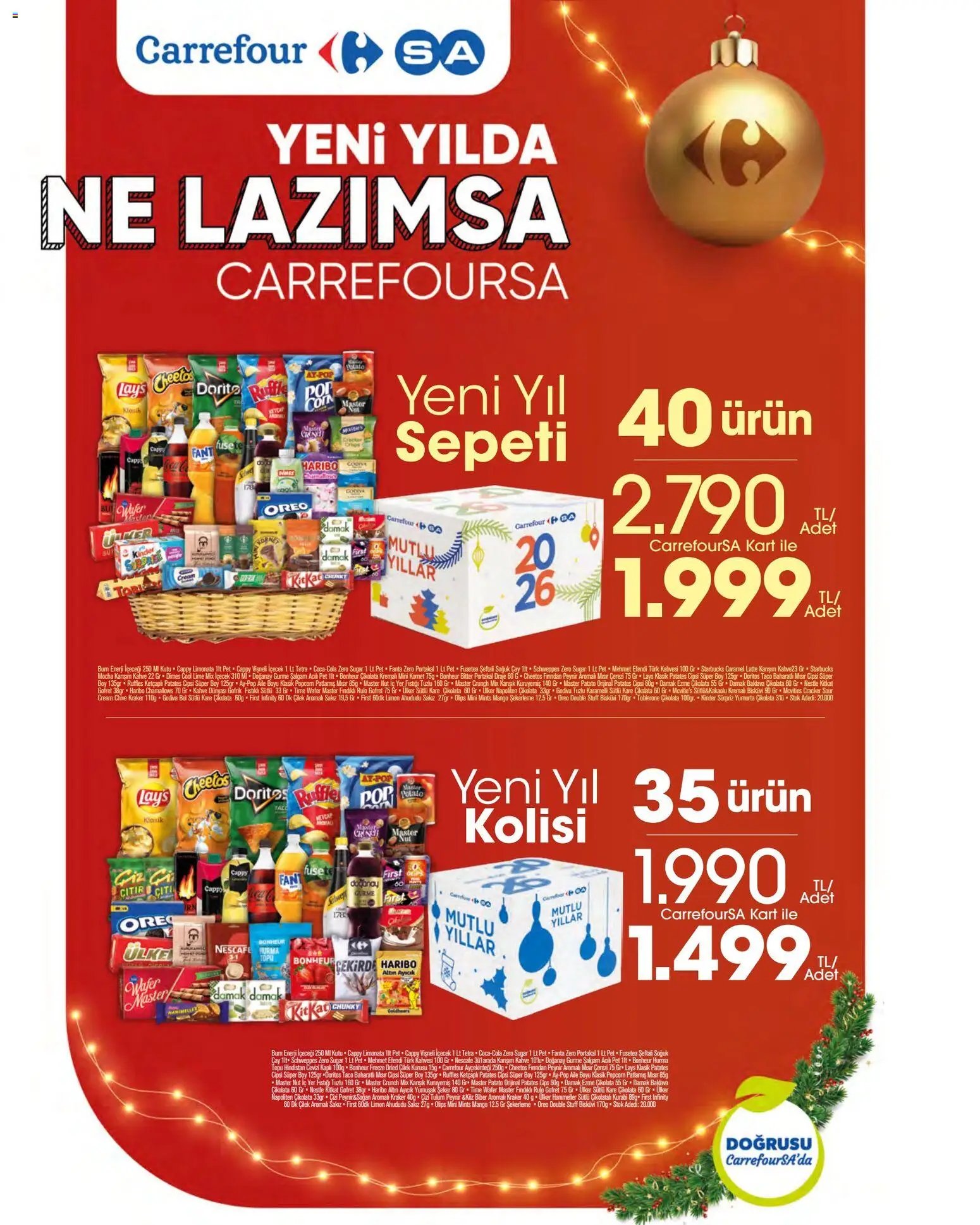 CarrefourSA Katalog Yeni Yılda ne lazımsa