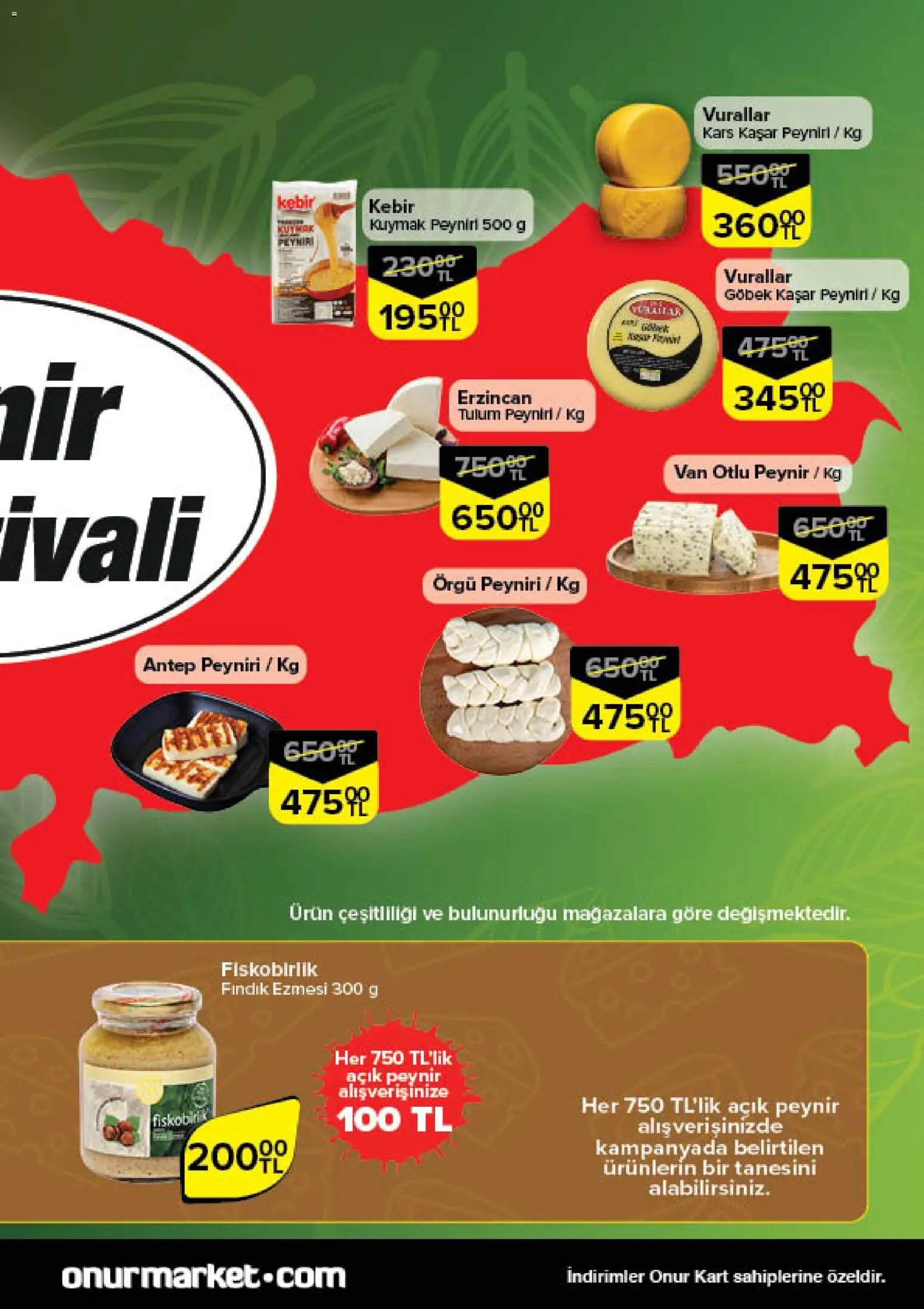 Onur Market Taze Ürünlerde İndirimler - İstanbul