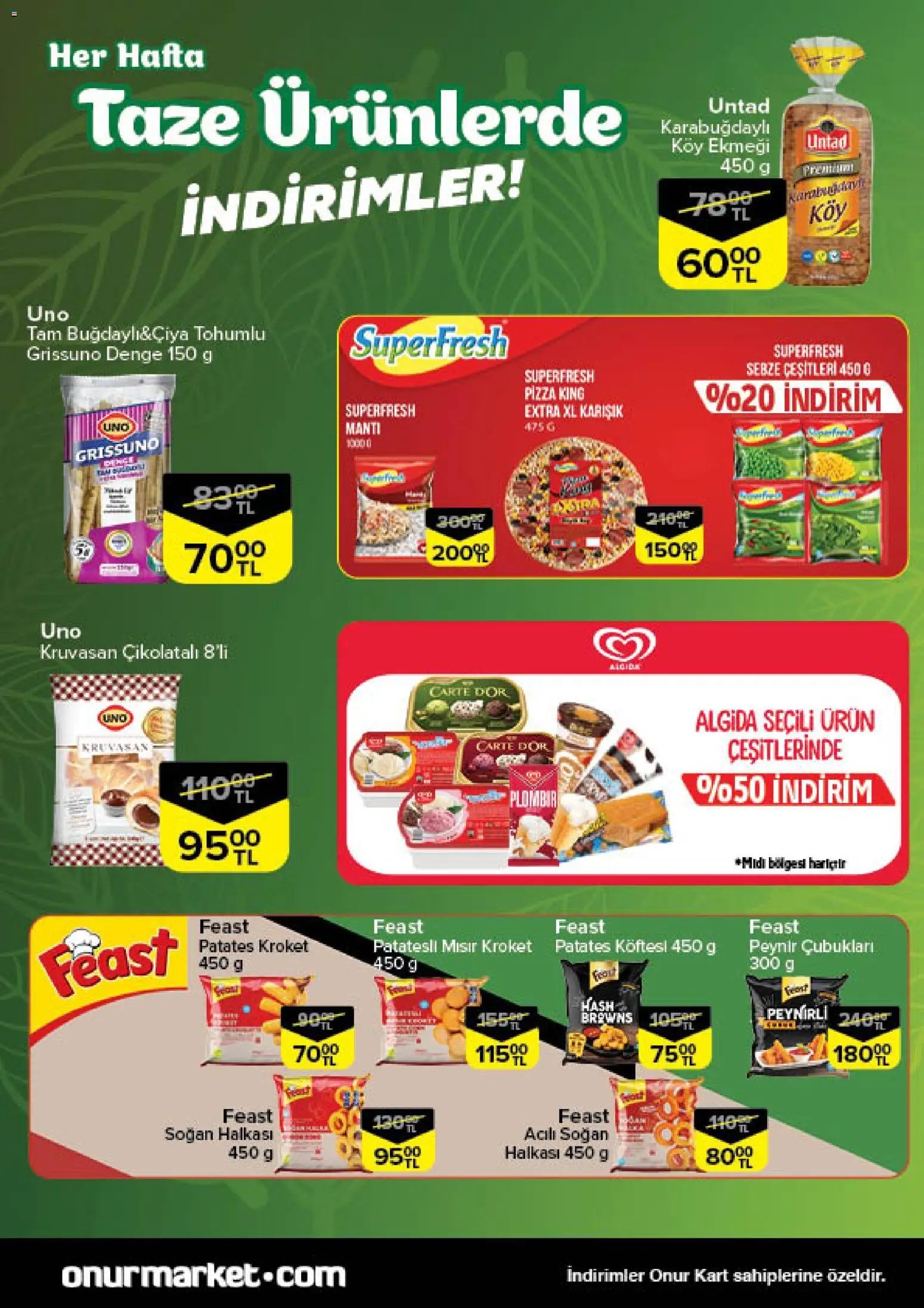 Onur Market Taze Ürünlerde İndirimler - İstanbul