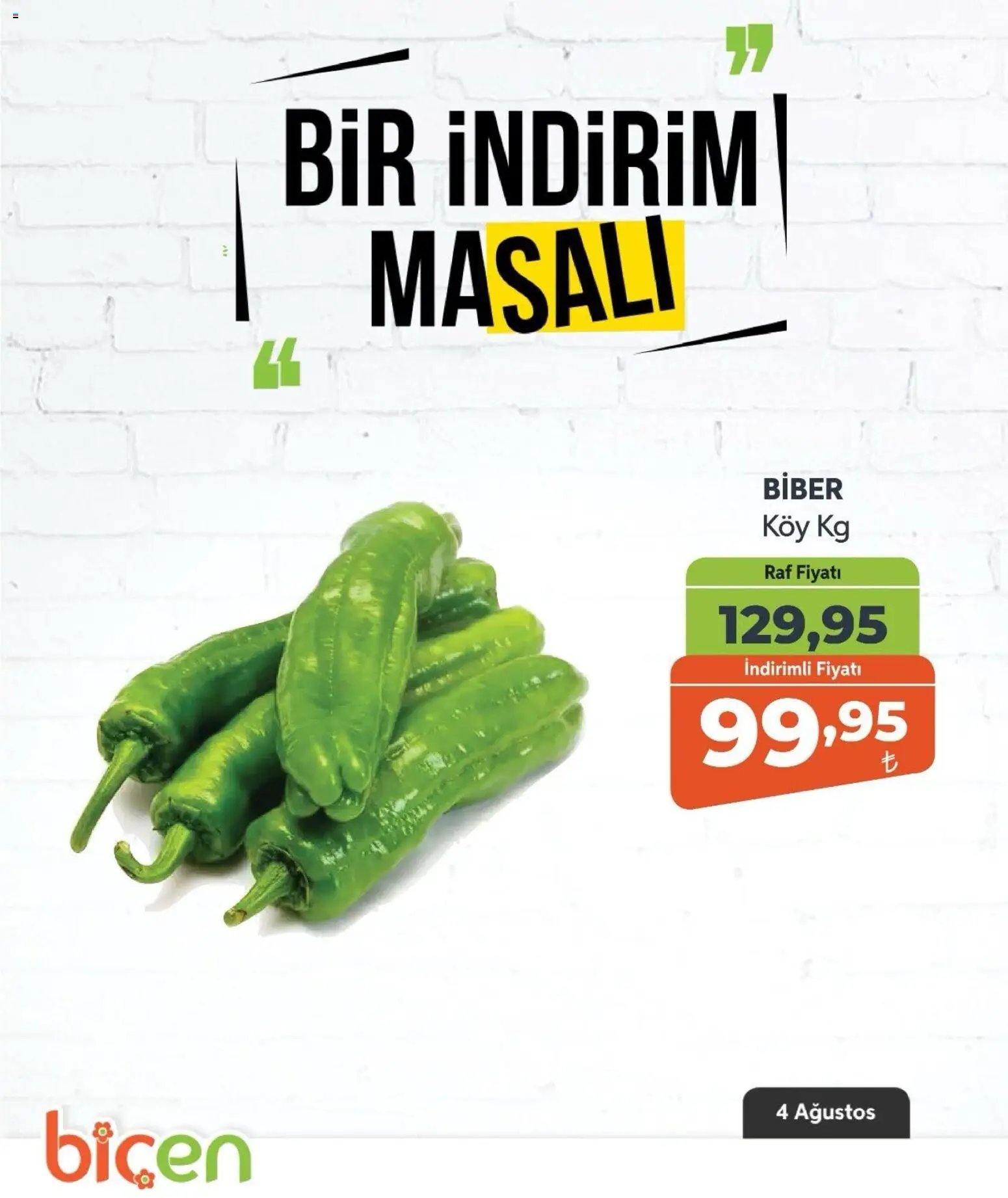 Biçen Market - Bir İndirim MaSalı - sebze