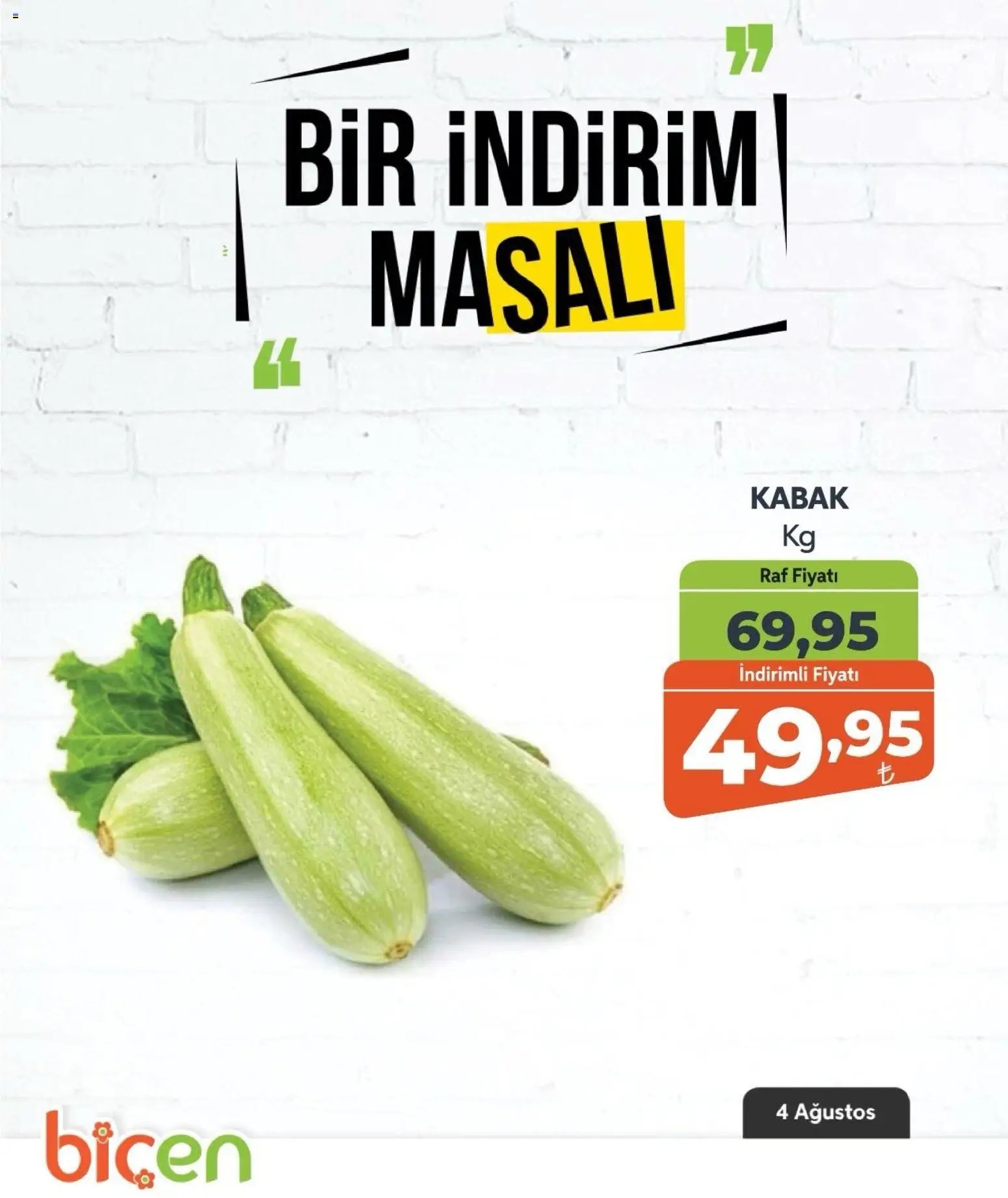 Biçen Market - Bir İndirim MaSalı - sebze