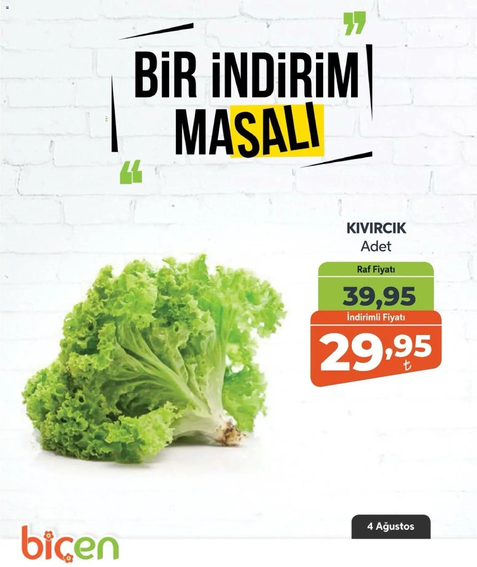 Biçen Market - Bir İndirim MaSalı - sebze