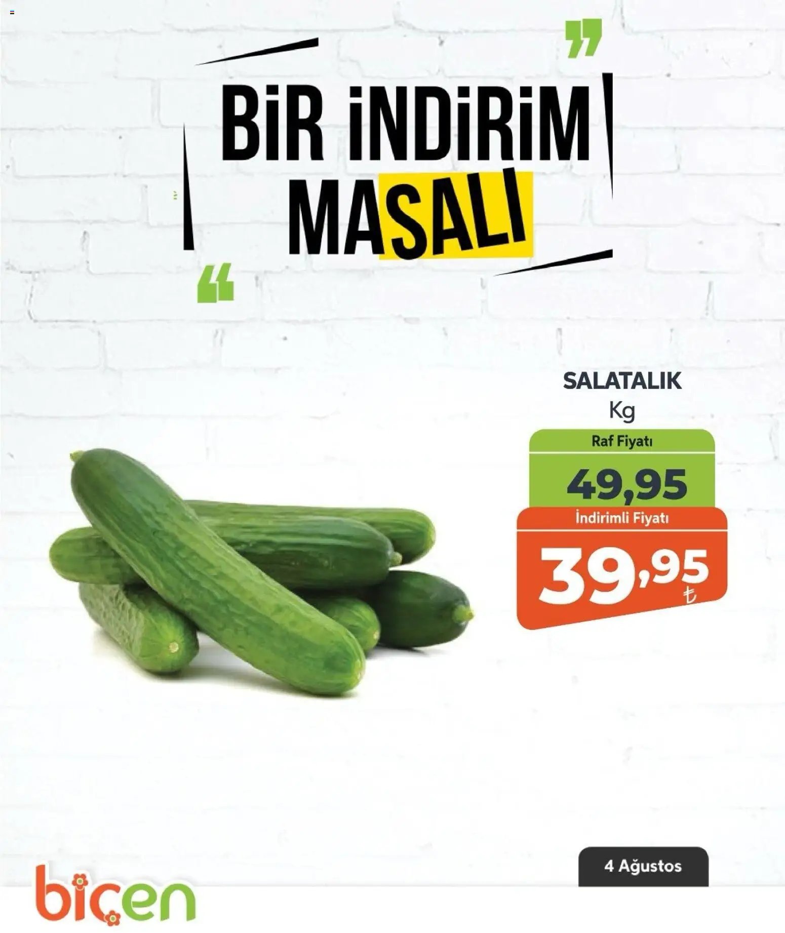Biçen Market - Bir İndirim MaSalı - sebze