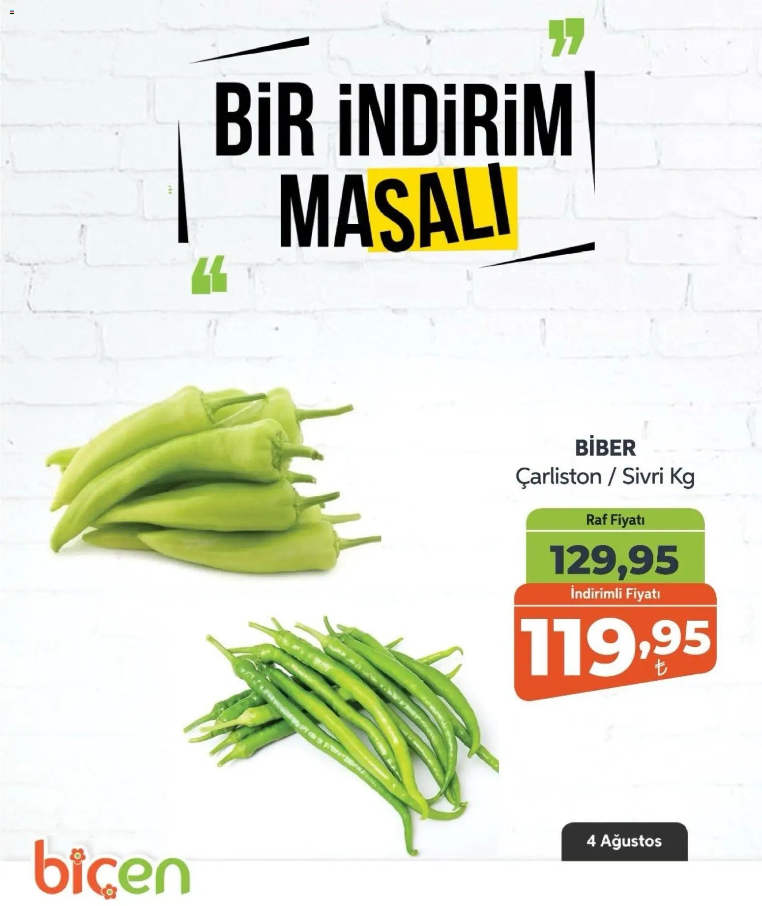 Biçen Market - Bir İndirim MaSalı - sebze