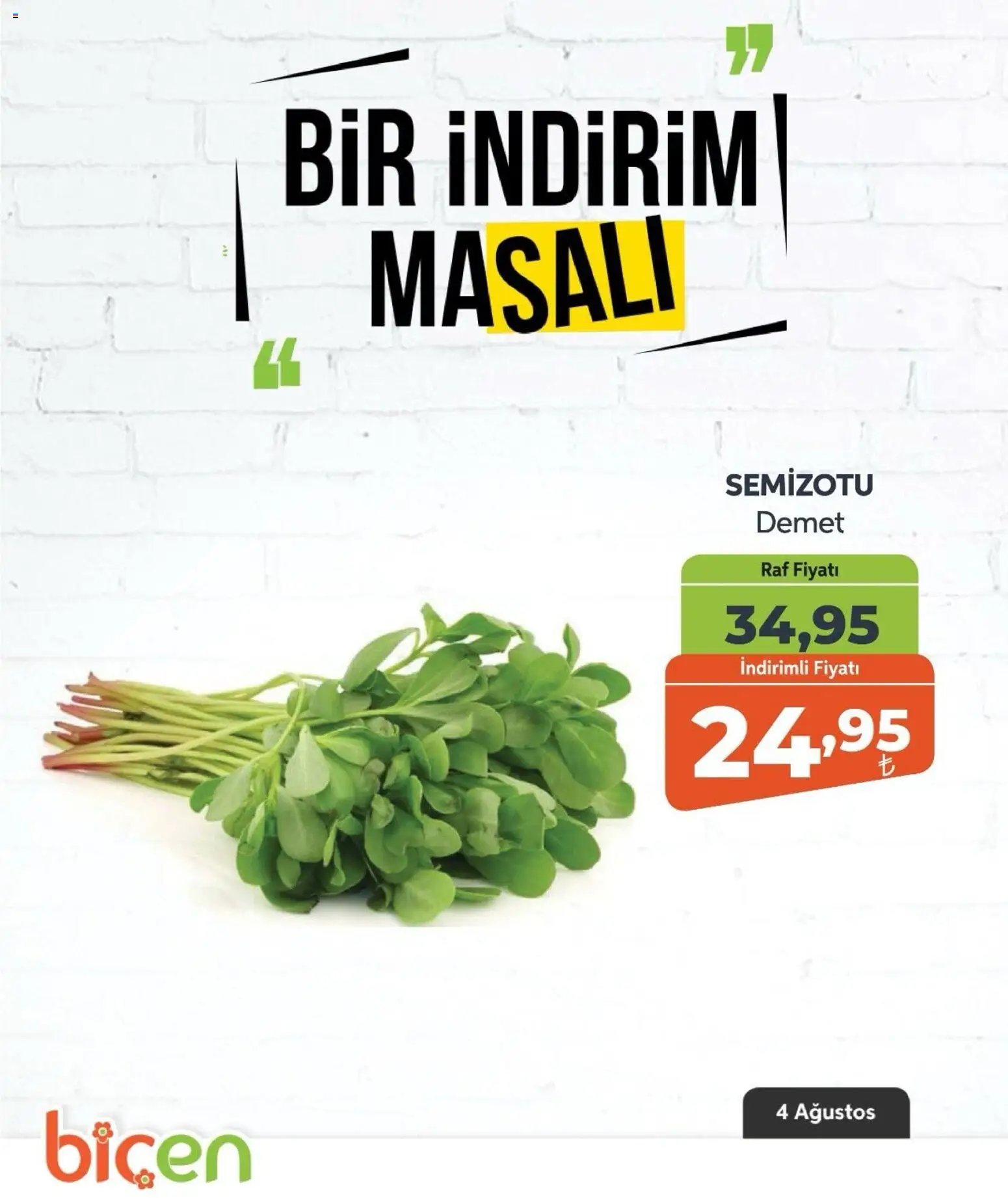 Biçen Market - Bir İndirim MaSalı - sebze
