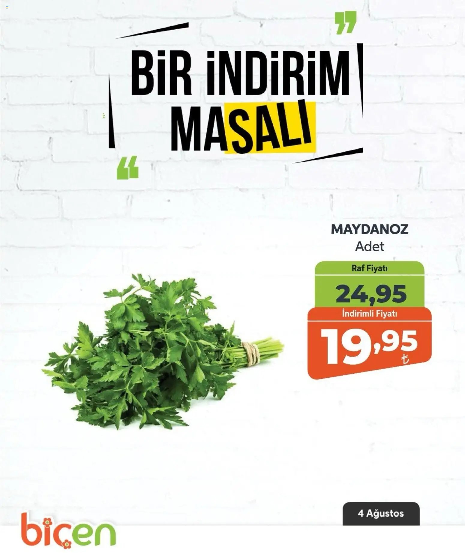 Biçen Market - Bir İndirim MaSalı - sebze