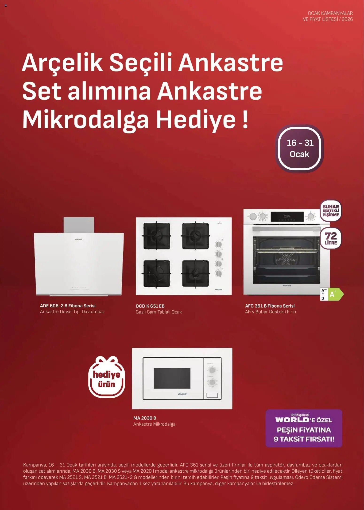 Arçelik Ankastre Kataloğu