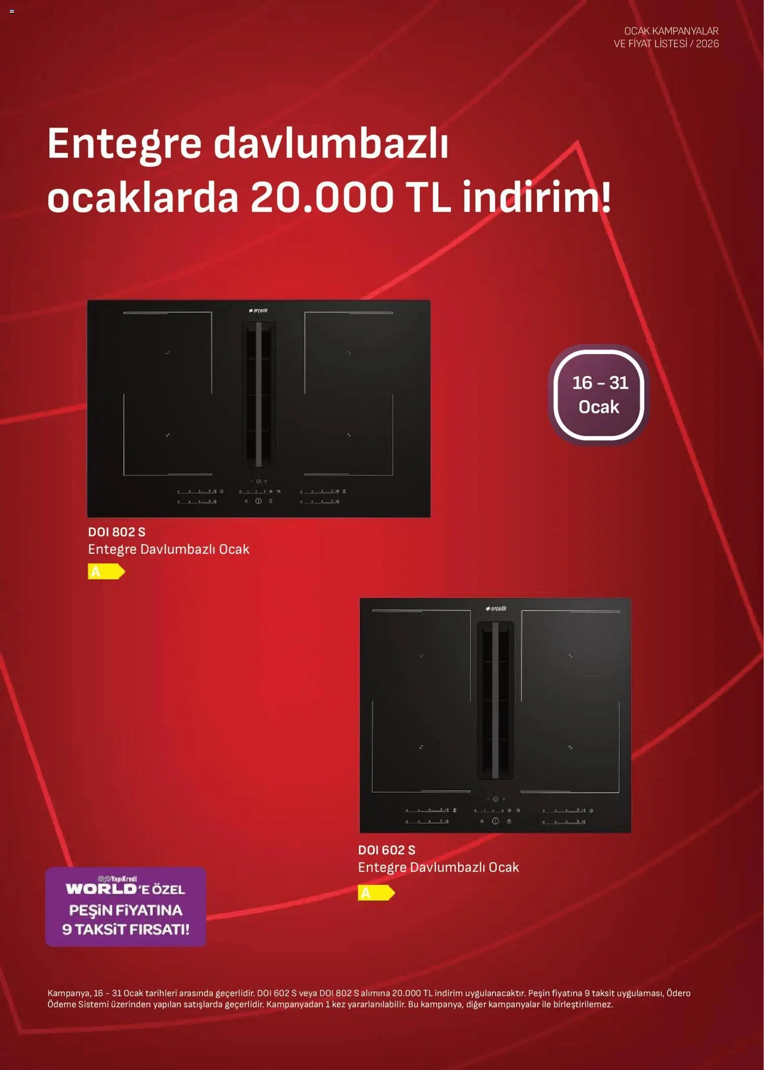 Arçelik Ankastre Kataloğu