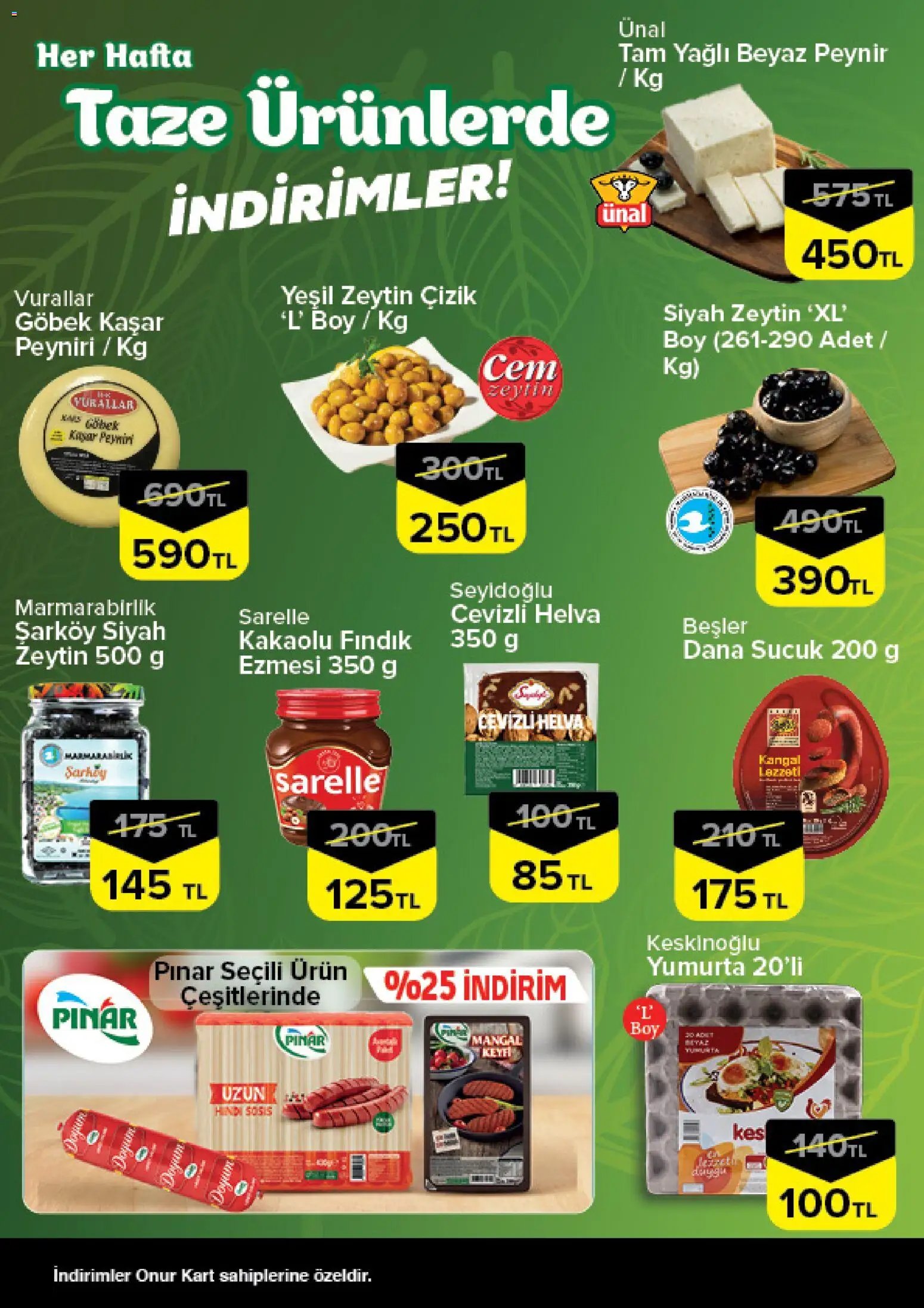 Onur Market - Taze Ürünlerde İndirimler